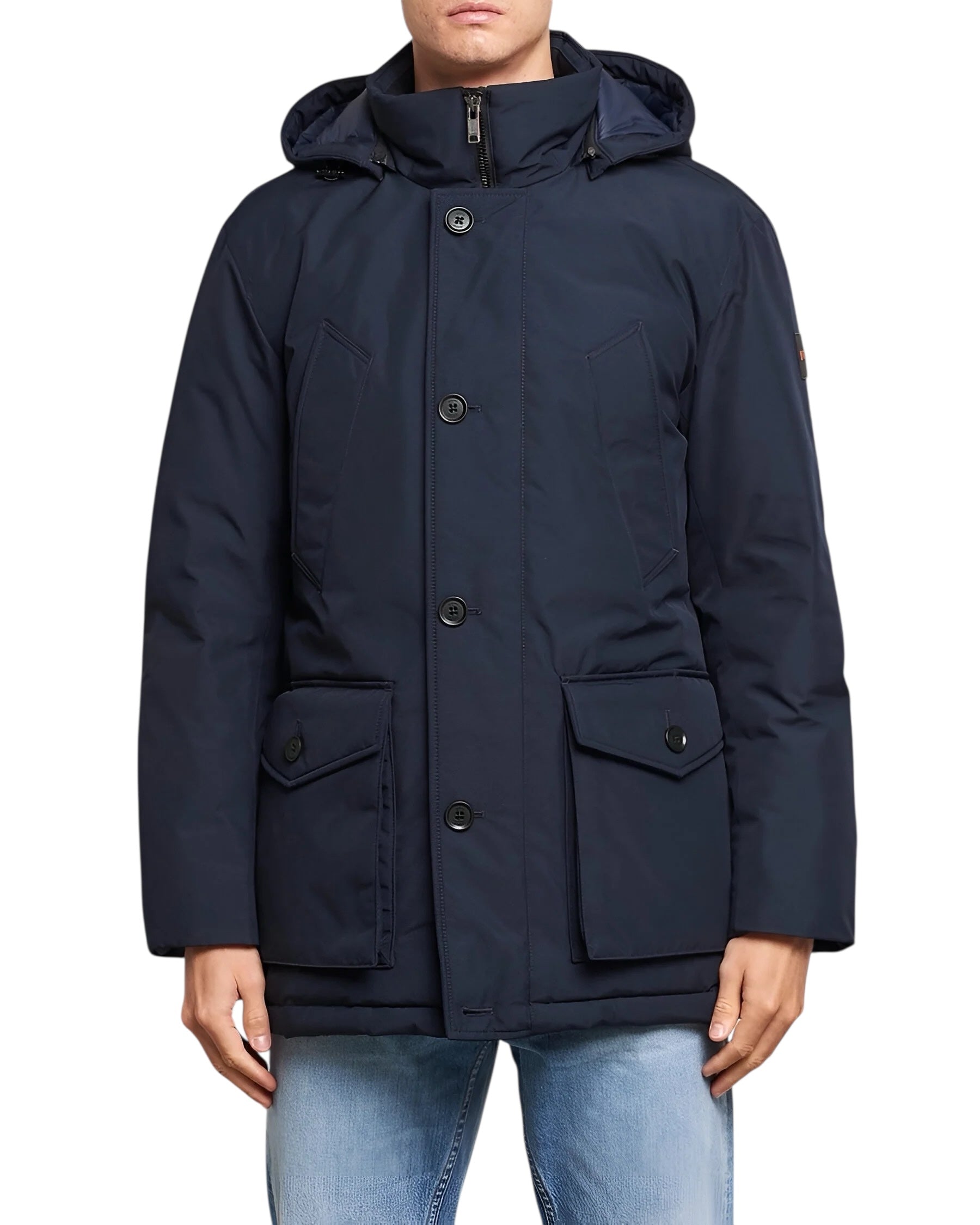 BOSS Osiass Water-Repellent Jacket With Detachable Hood