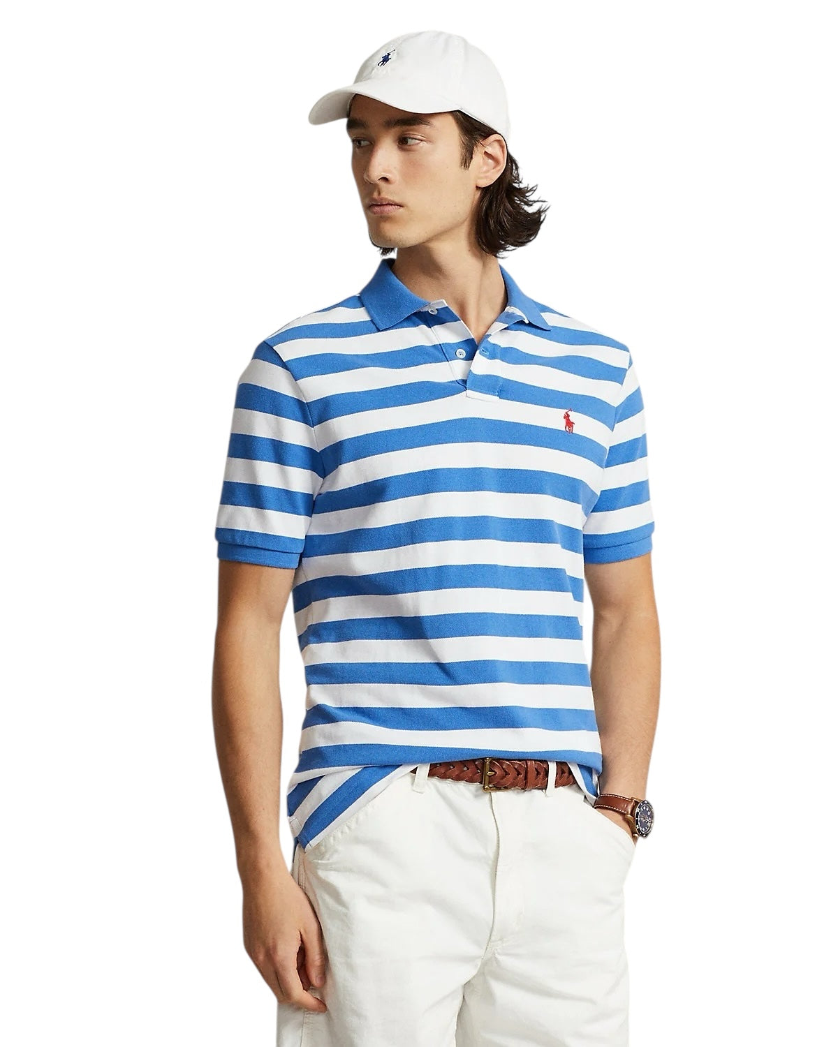 Polo Ralph Lauren Custom Slim Fit Striped Polo Shirt