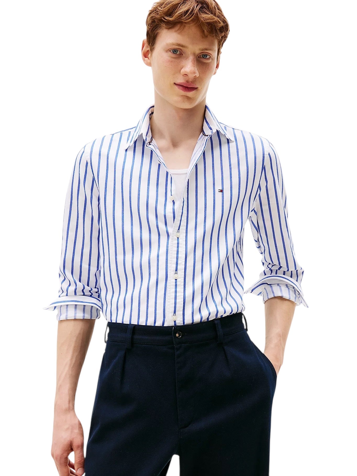 Tommy Hilfiger Regular Fit Stripe Oxford Shirt