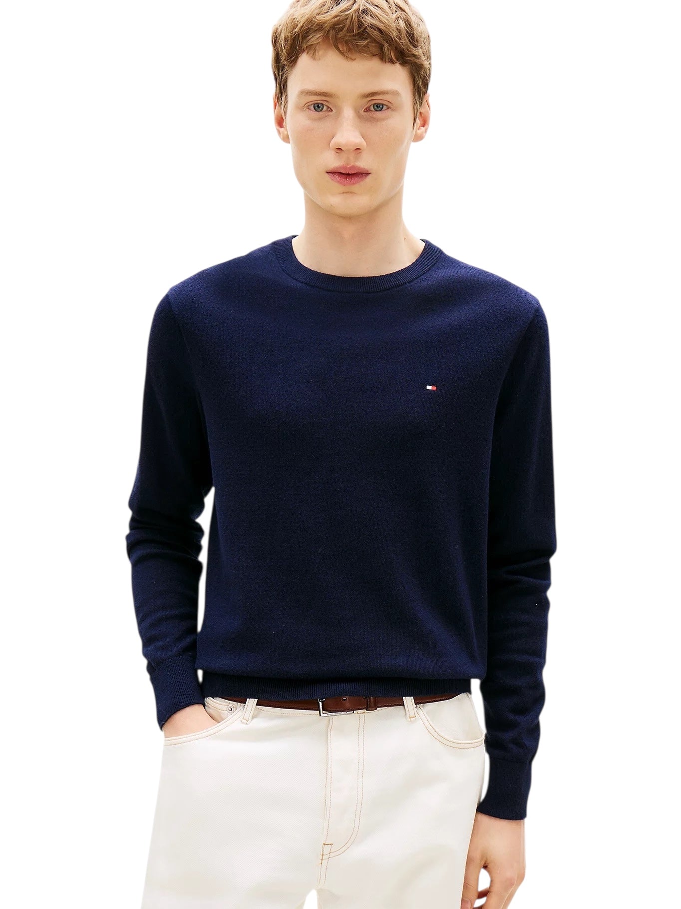 Tommy Hilfiger Crew Neck Jumper With Cashmere