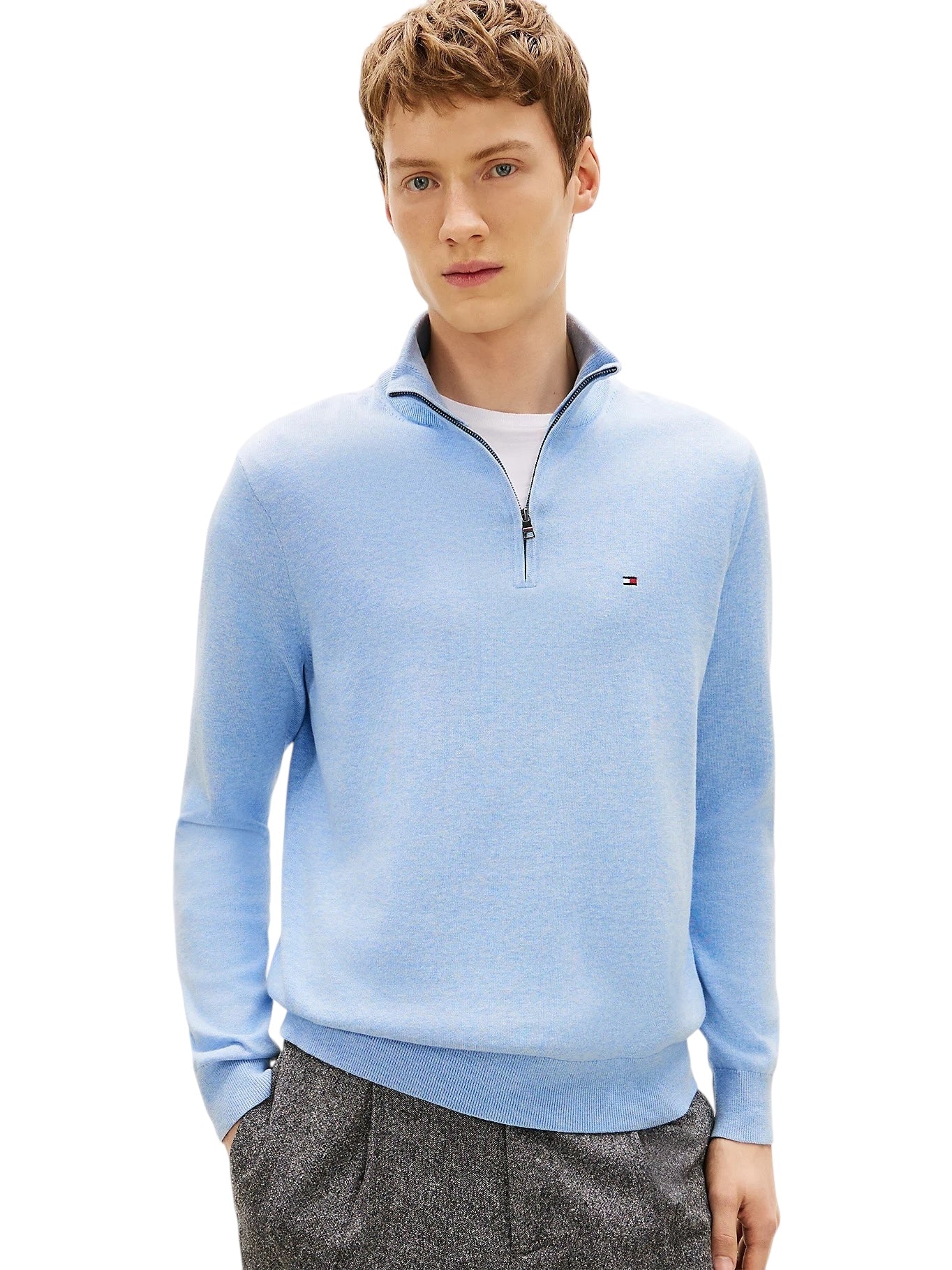 Tommy Hilfiger Quarter-Zip Mock Neck Jumper