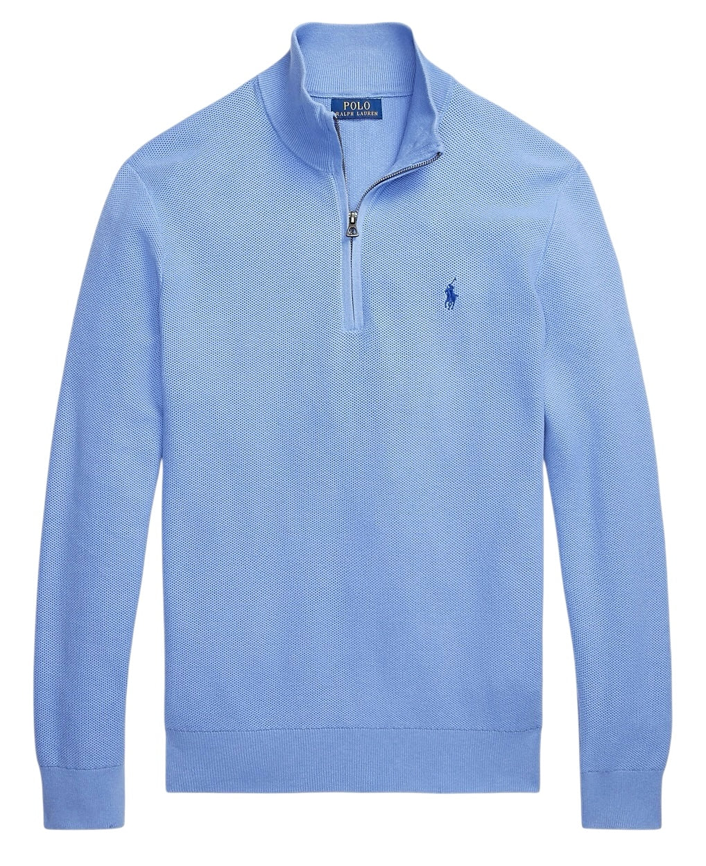 Polo Ralph Lauren Mesh-Knit Cotton Quarter-Zip Jumper