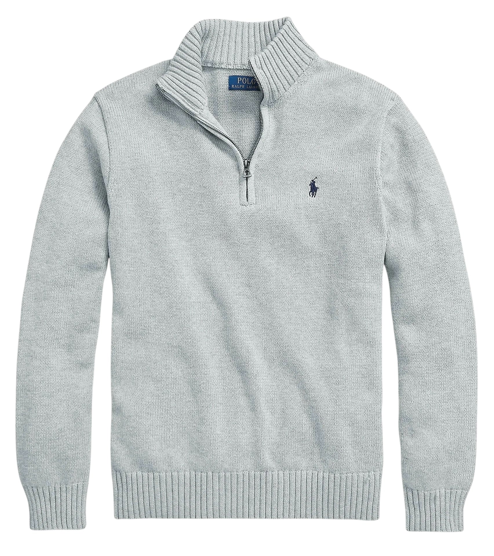 Polo Ralph Lauren Cotton Quarter-Zip Mockneck Jumper
