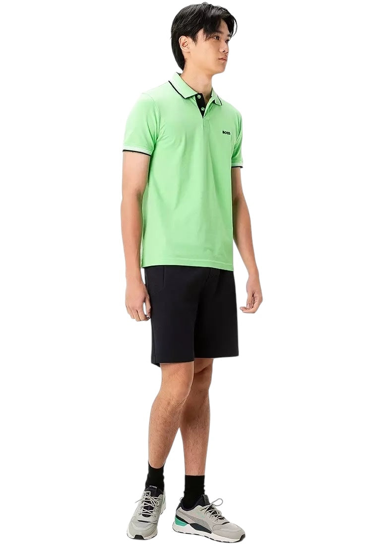 BOSS Paul Slim Fit Stretch Cotton Polo Shirt With Logo Undercollar