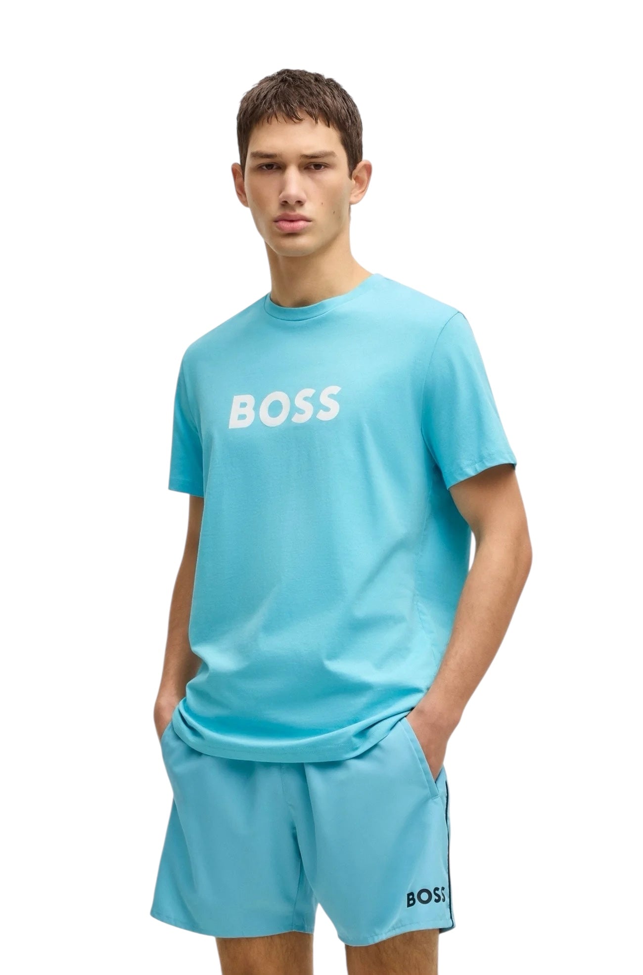 BOSS Cotton-Jersey T-Shirt With Spf 50+ Uv Protection