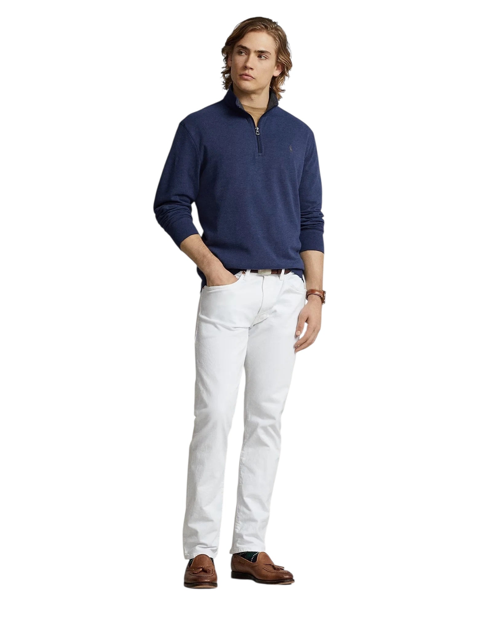 Polo Ralph Lauren Luxury Jersey Quarter-Zip Pullover