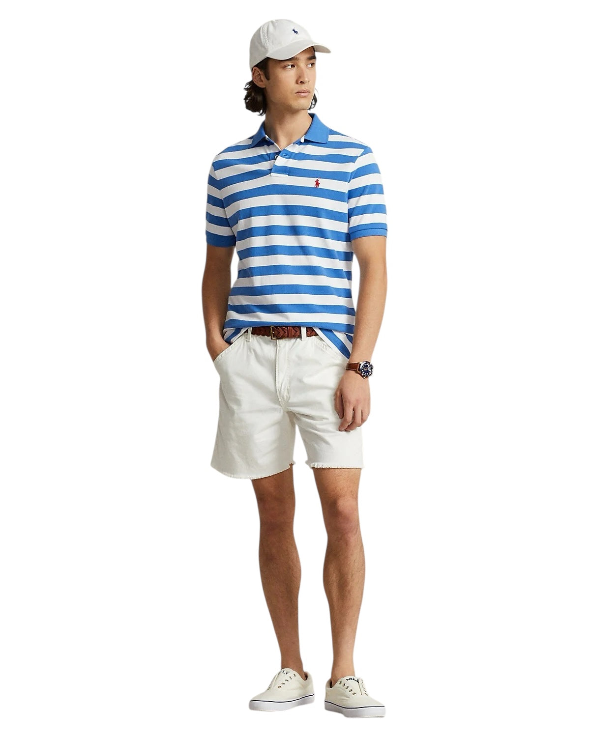 Polo Ralph Lauren Custom Slim Fit Striped Polo Shirt