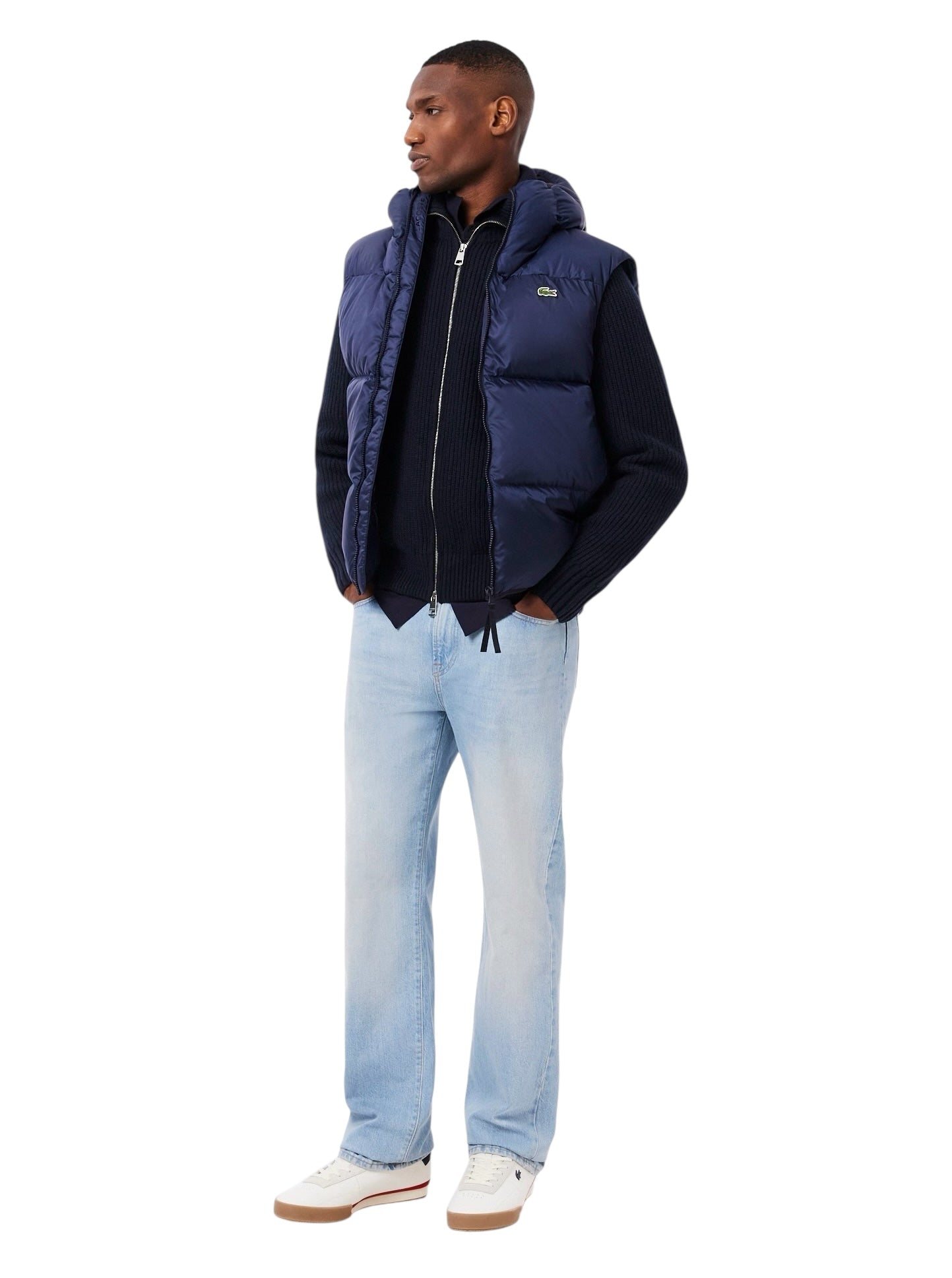 Lacoste Pure Wool High Neck Zipped Sweater