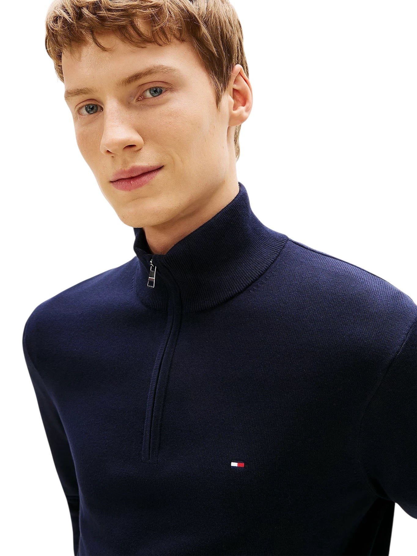 Tommy Hilfiger Quarter-Zip Mock Neck Jumper