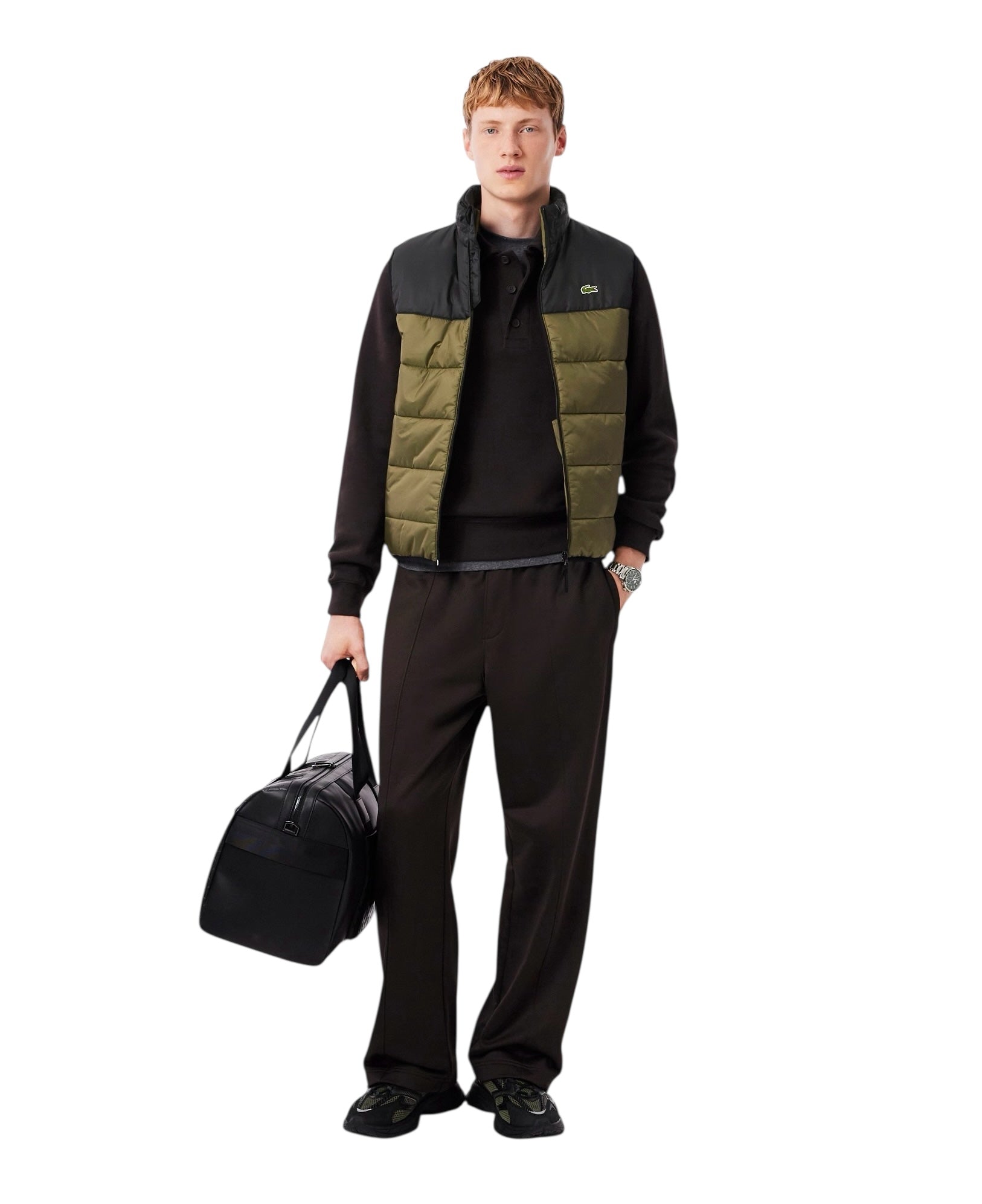 Lacoste Water-Repellent Hooded Puffer Gilet