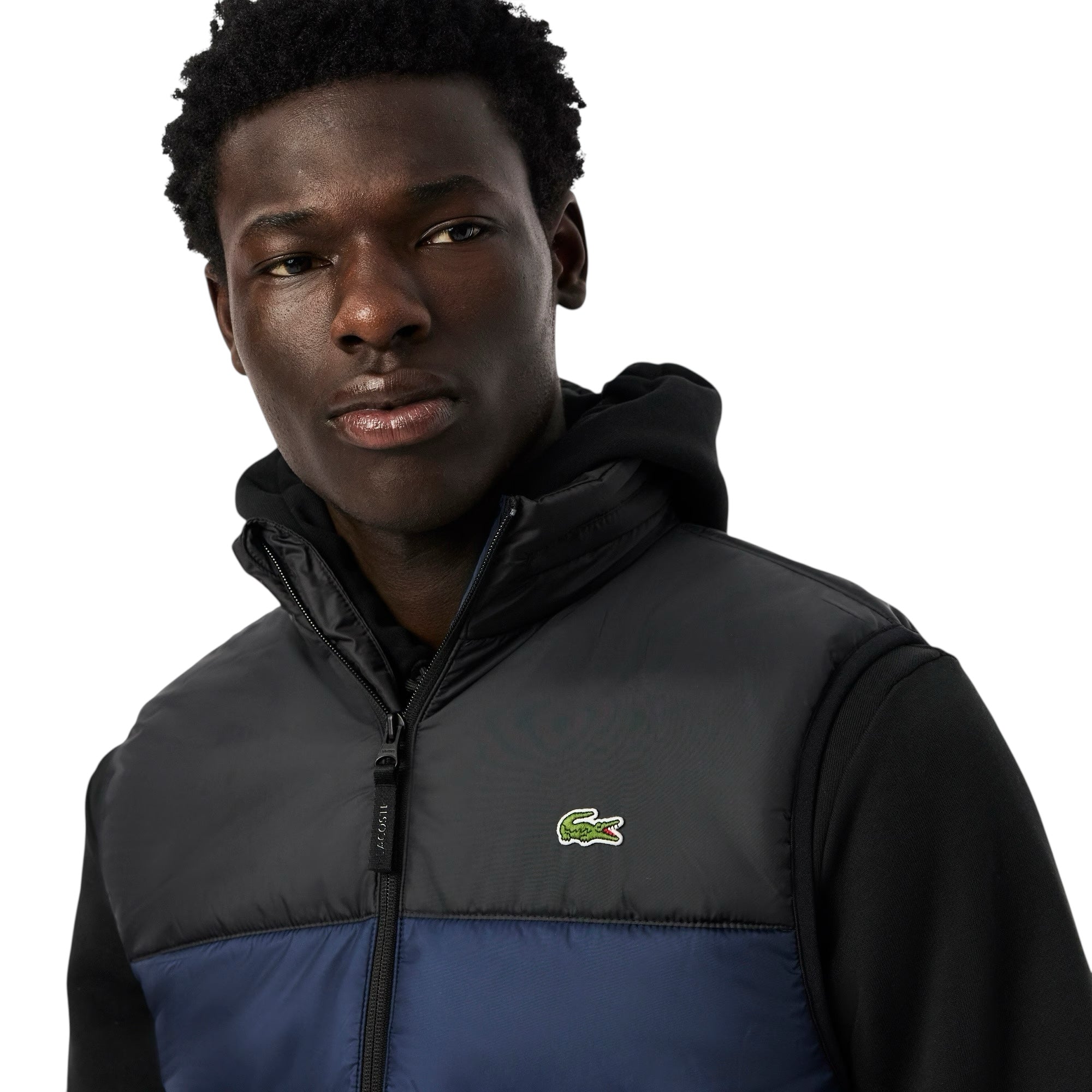 Lacoste Water-Repellent Hooded Puffer Gilet