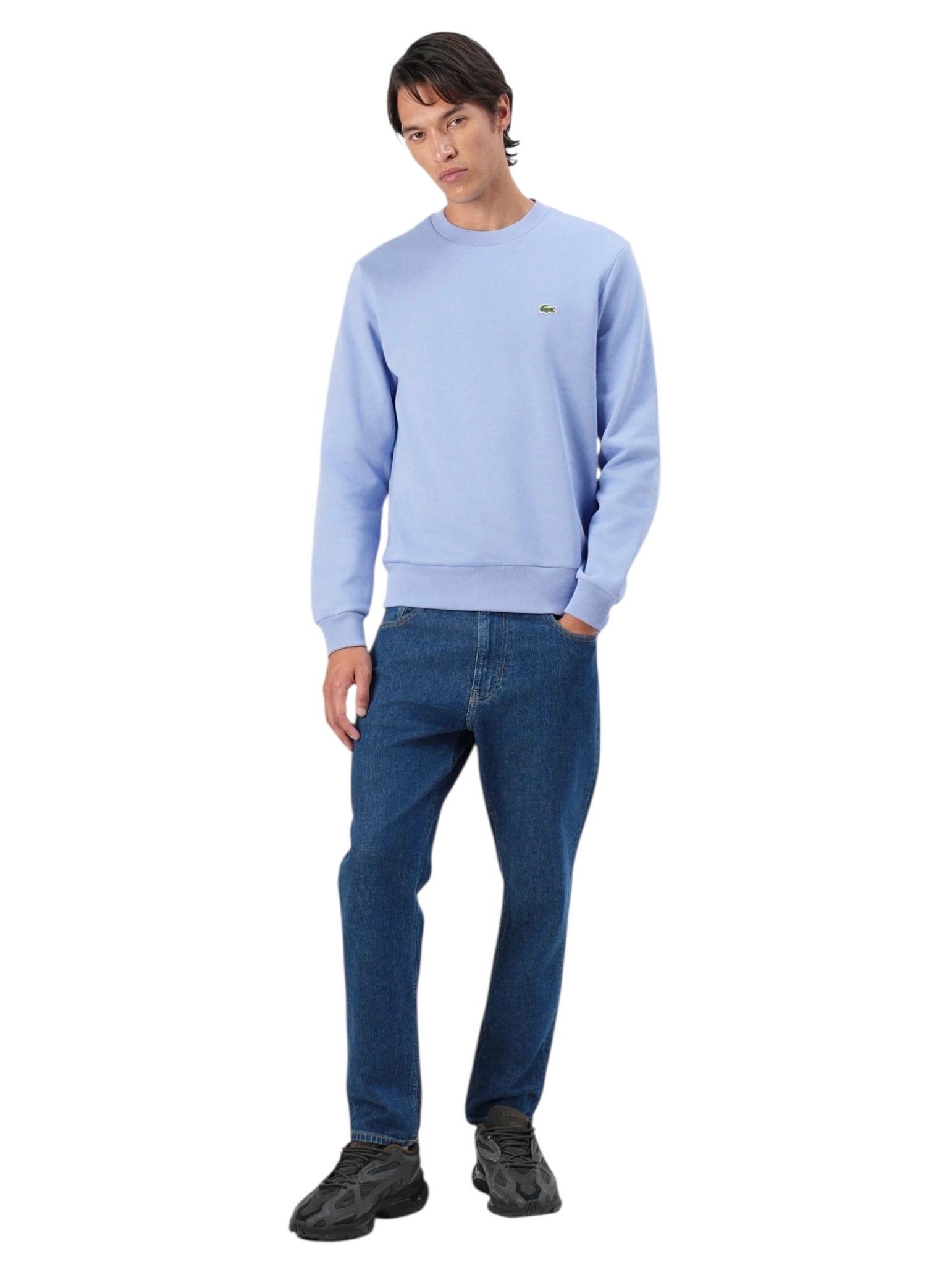 Lacoste Cotton Fleece Crew Neck Sweatshirt