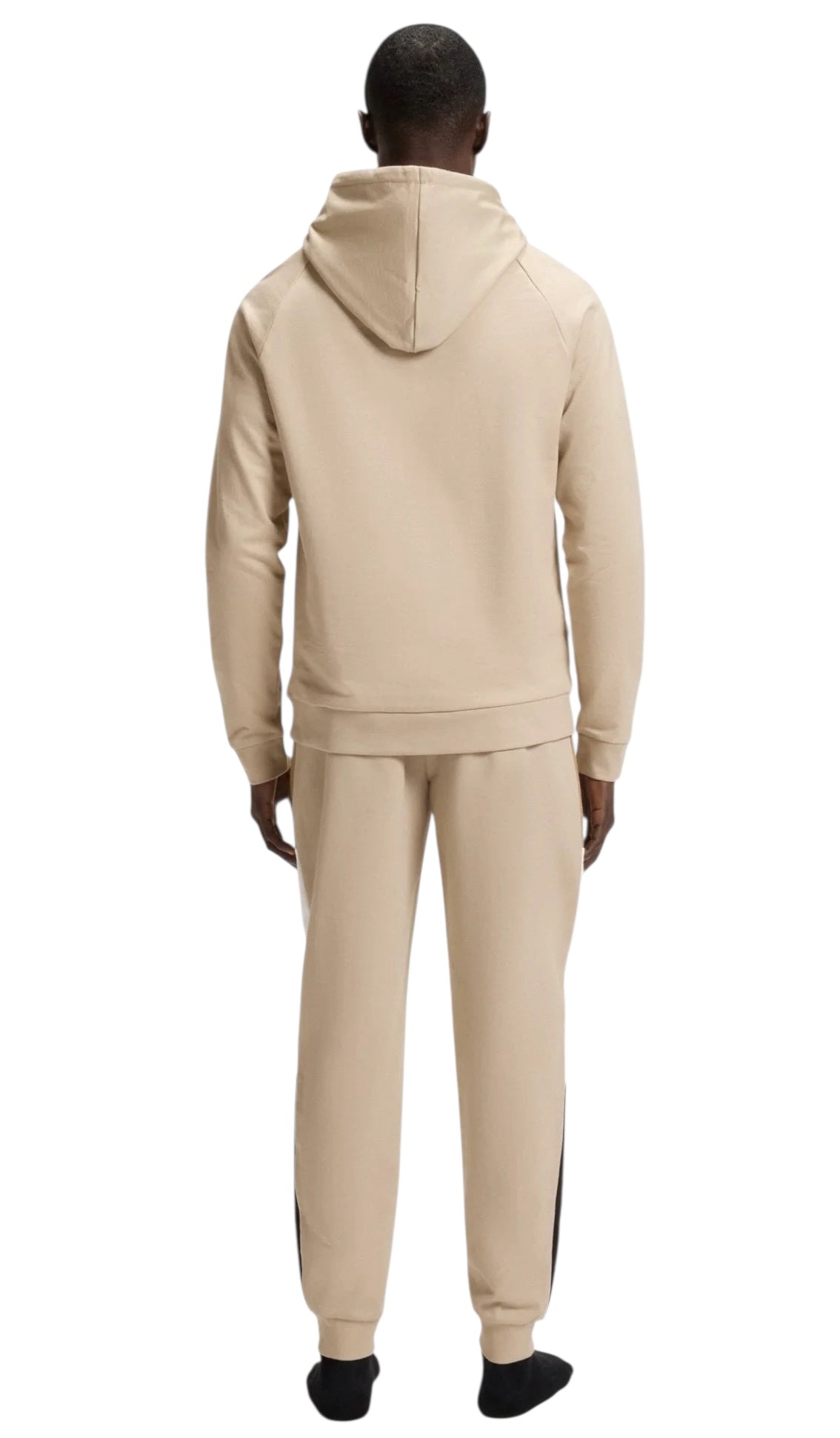 BOSS Iconic Regular-Fit Hoodie In Cotton Terry With Contrast Panels