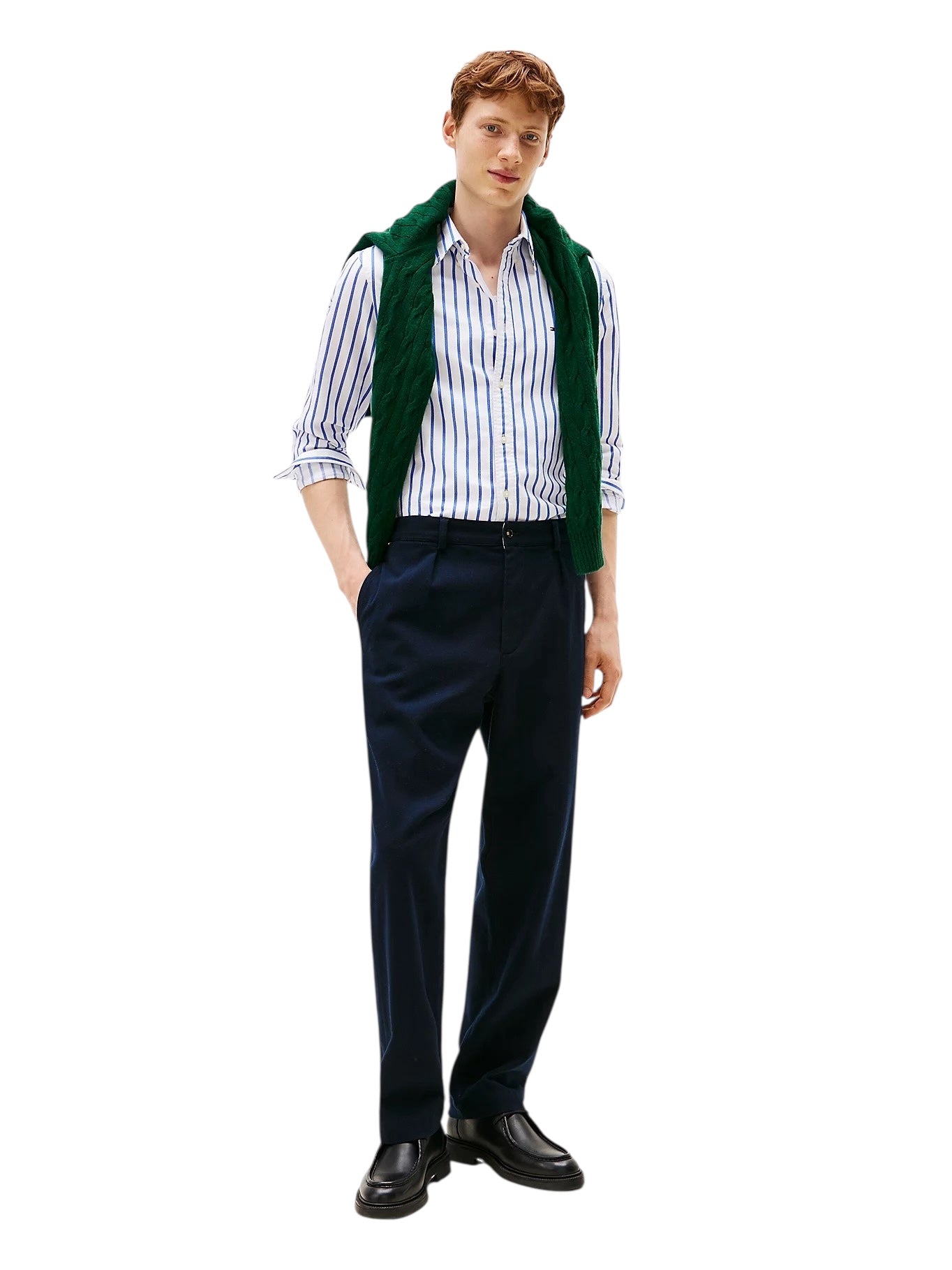 Tommy Hilfiger Regular Fit Stripe Oxford Shirt