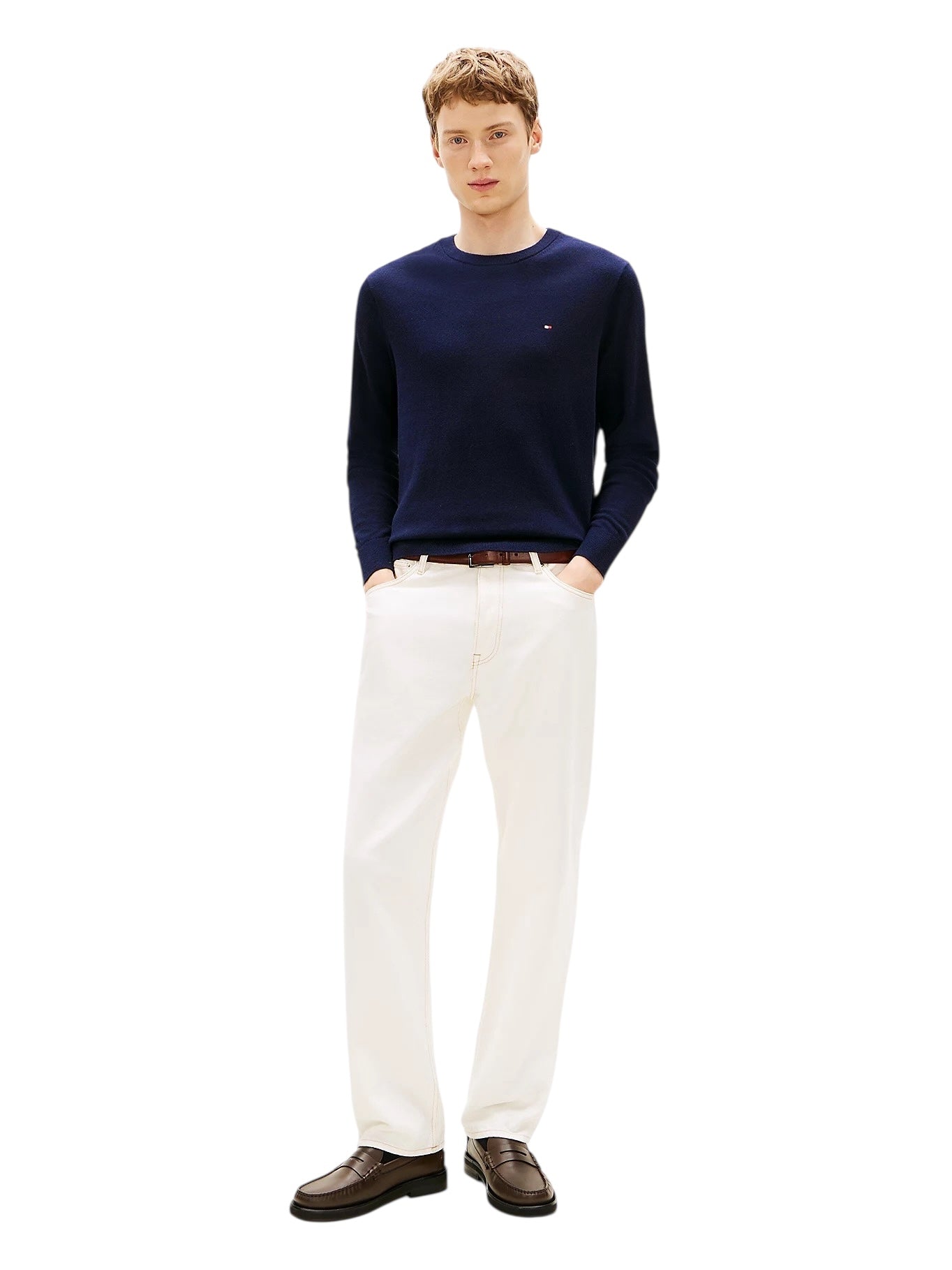 Tommy Hilfiger Crew Neck Jumper With Cashmere