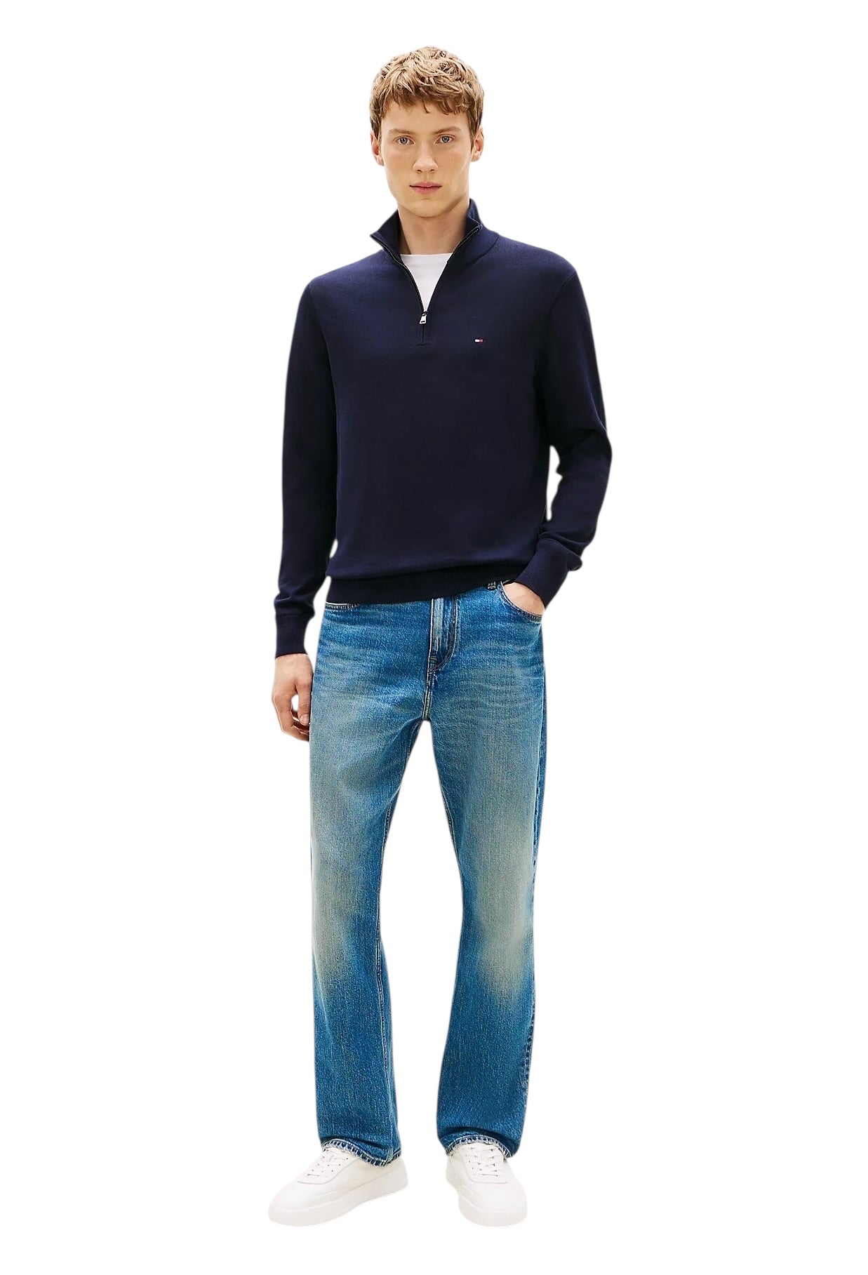 Tommy Hilfiger Quarter-Zip Mock Neck Jumper