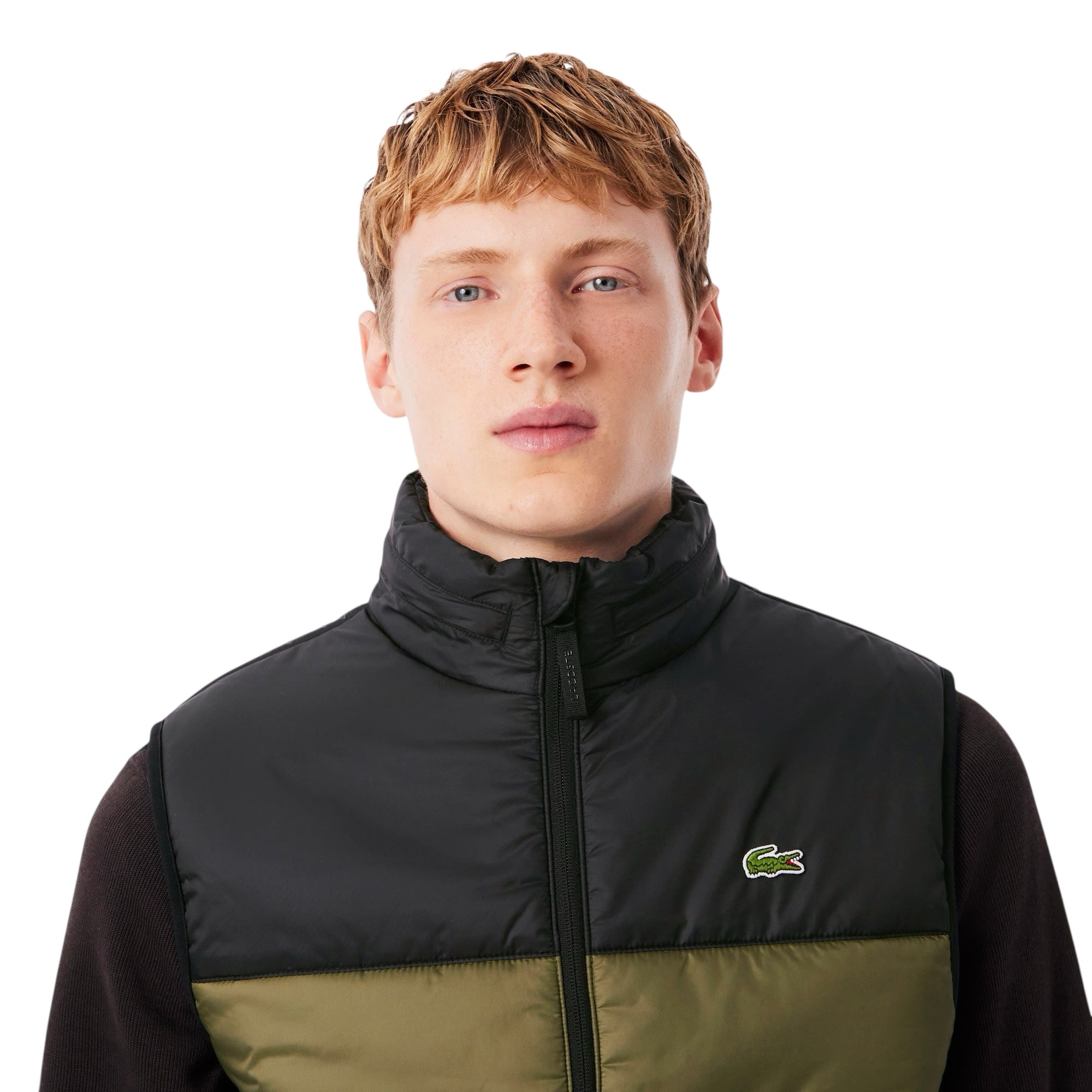 Lacoste Water-Repellent Hooded Puffer Gilet