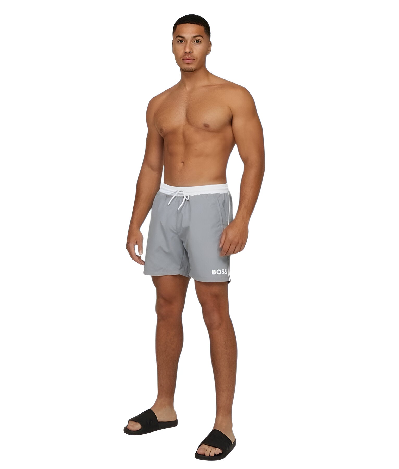 BOSS Starfish Quick-Drying Swim Shorts With Contrast Details