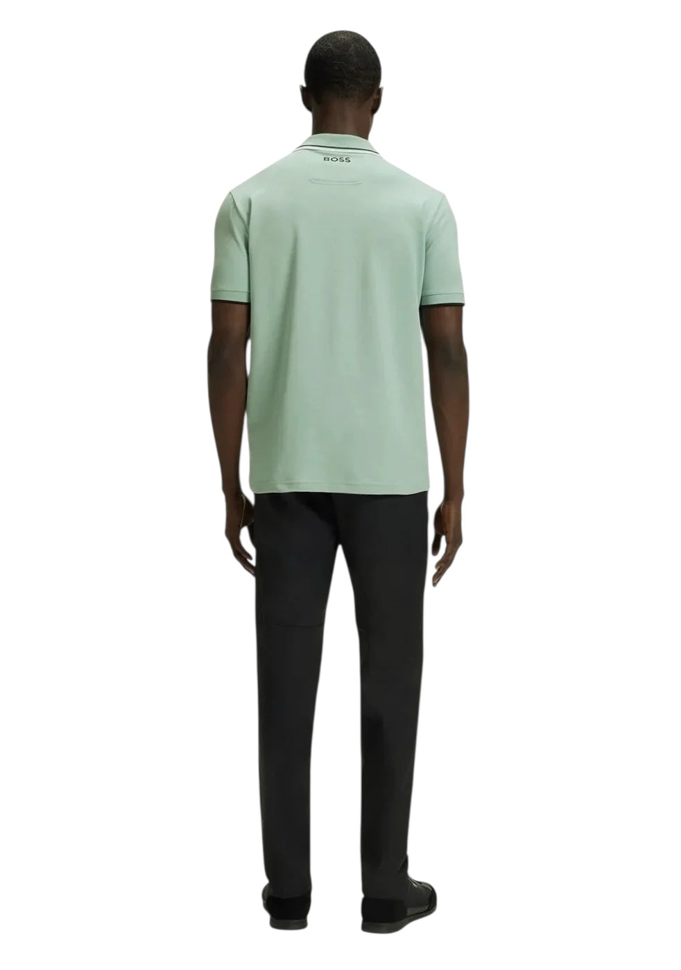 BOSS Paddy Pro Cotton Blend Polo Shirt With Contrast Logos