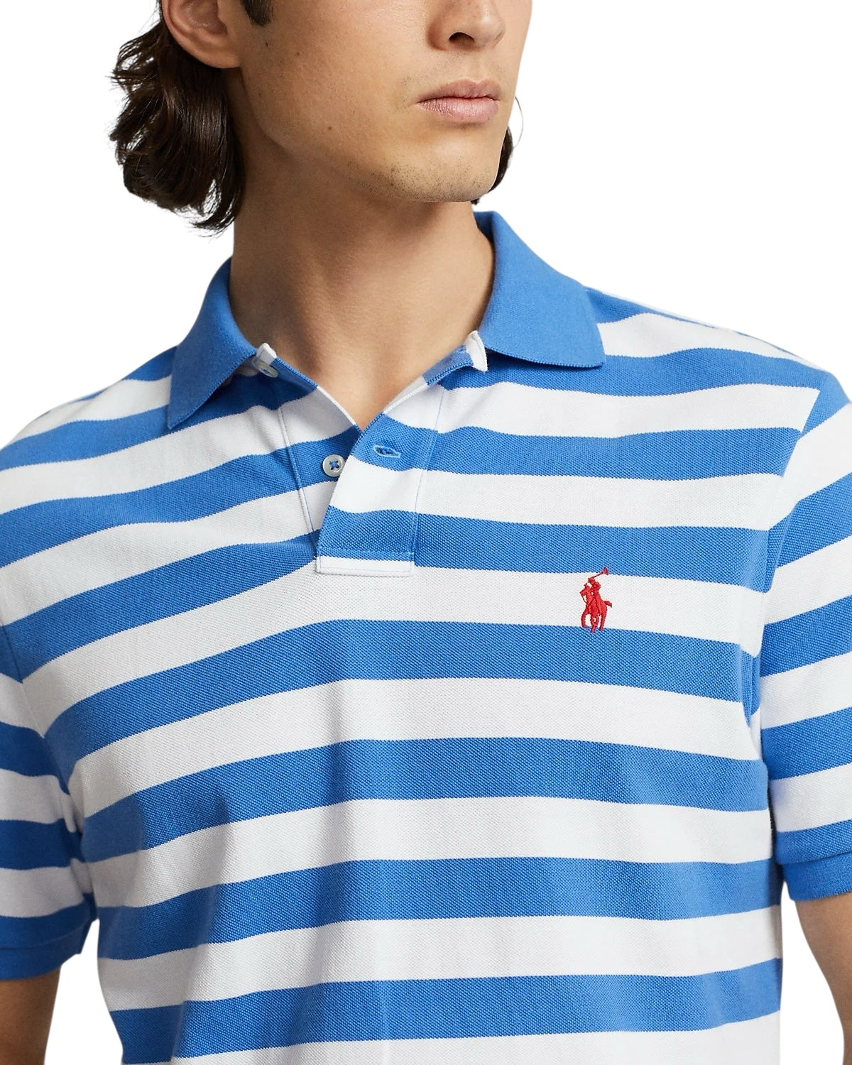 Polo Ralph Lauren Custom Slim Fit Striped Polo Shirt