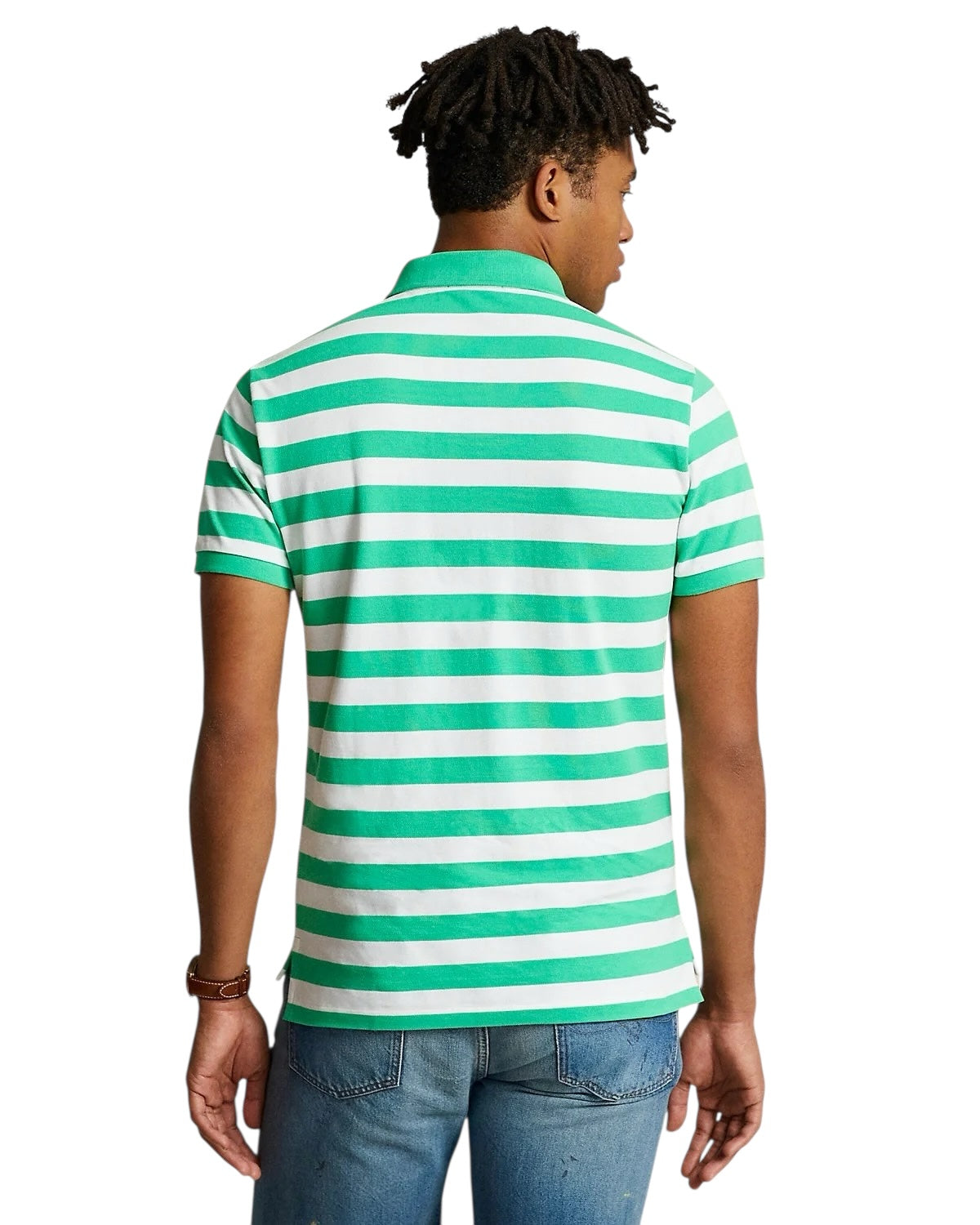 Polo Ralph Lauren Custom Slim Fit Striped Polo Shirt