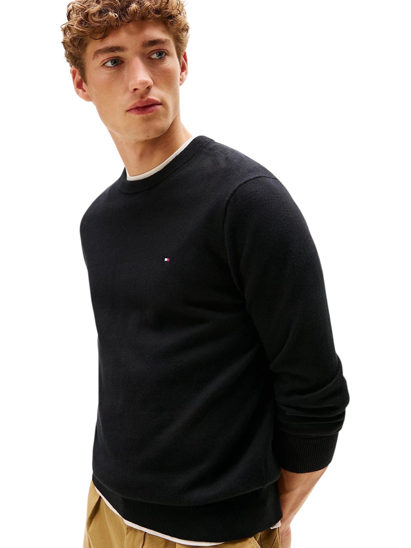 Tommy Hilfiger Crew Neck Jumper With Cashmere