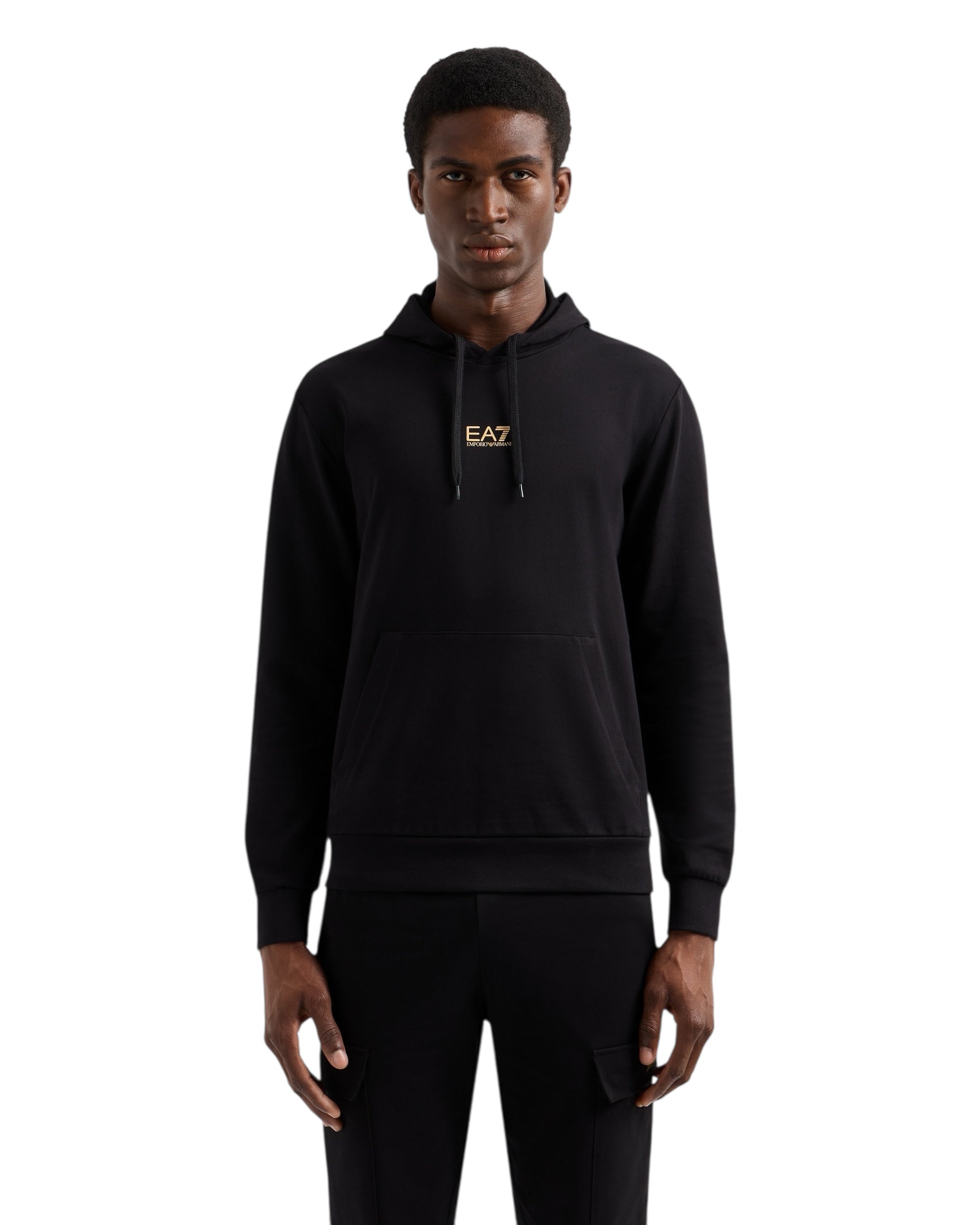 EA7 Emporio Armani Core Identity Cotton Hooded Sweatshirt