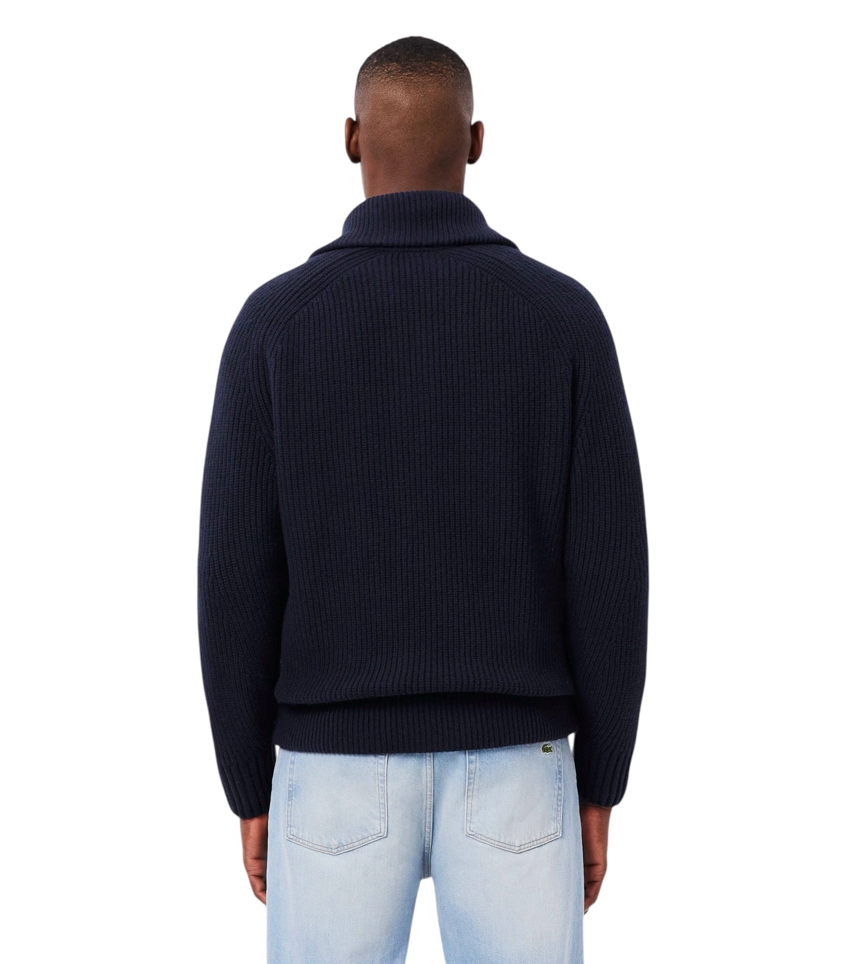 Lacoste Pure Wool High Neck Zipped Sweater
