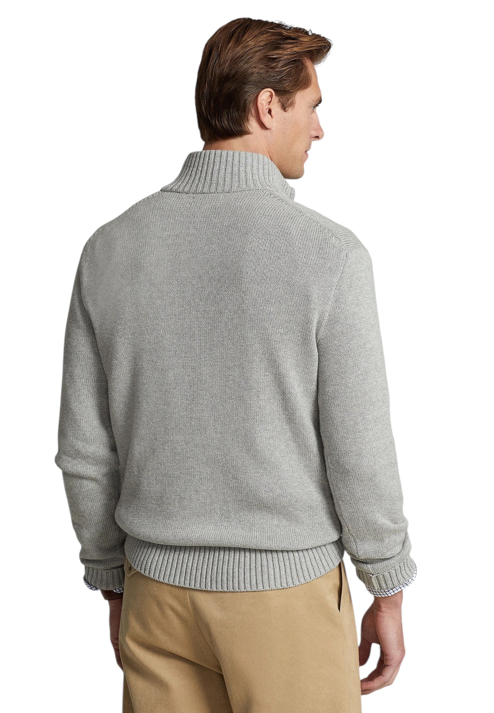 Polo Ralph Lauren Cotton Quarter-Zip Mockneck Jumper