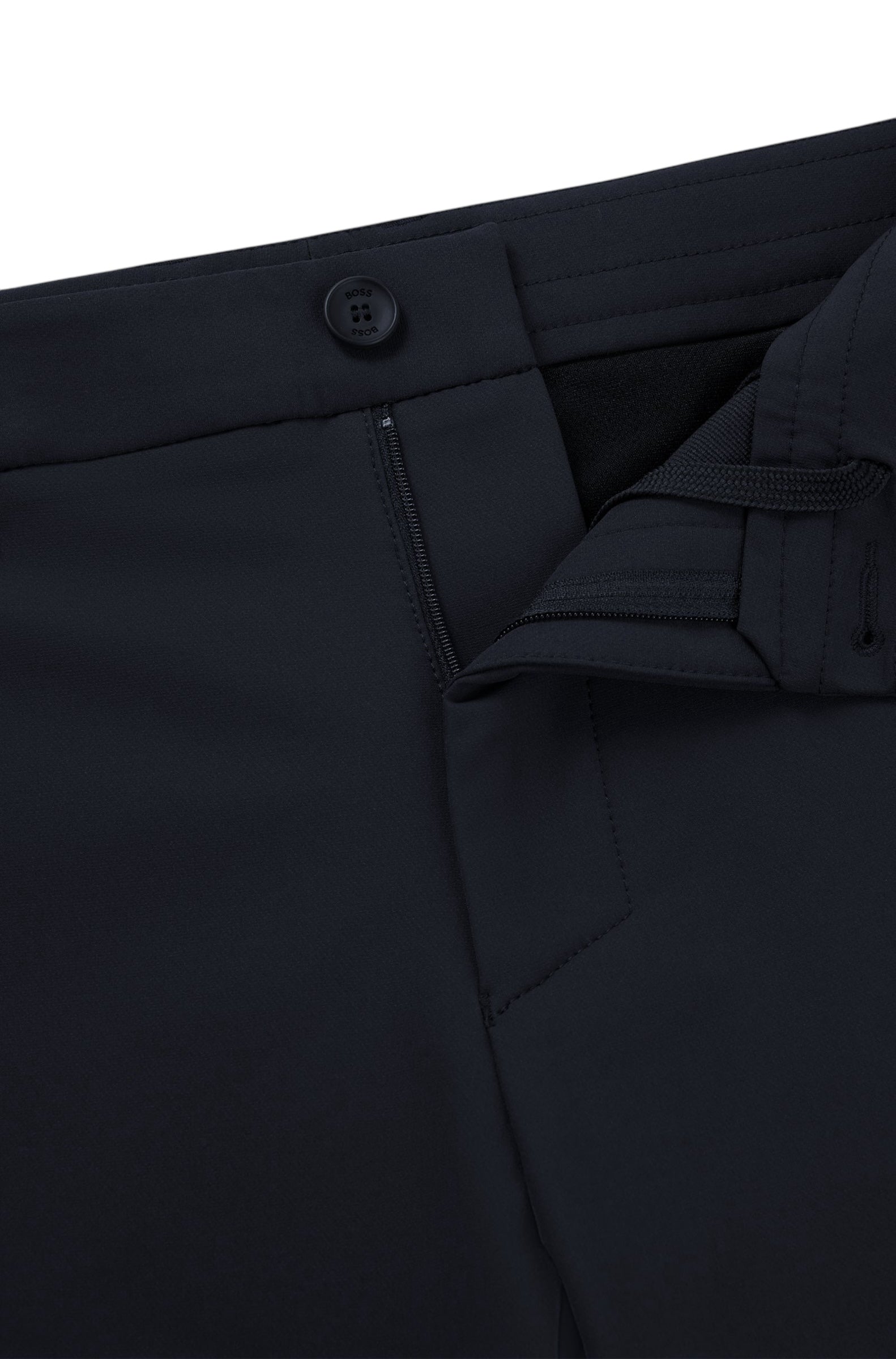 BOSS S_Commuter Slim-Fit Shorts In Water-Repellent Stretch Fabric