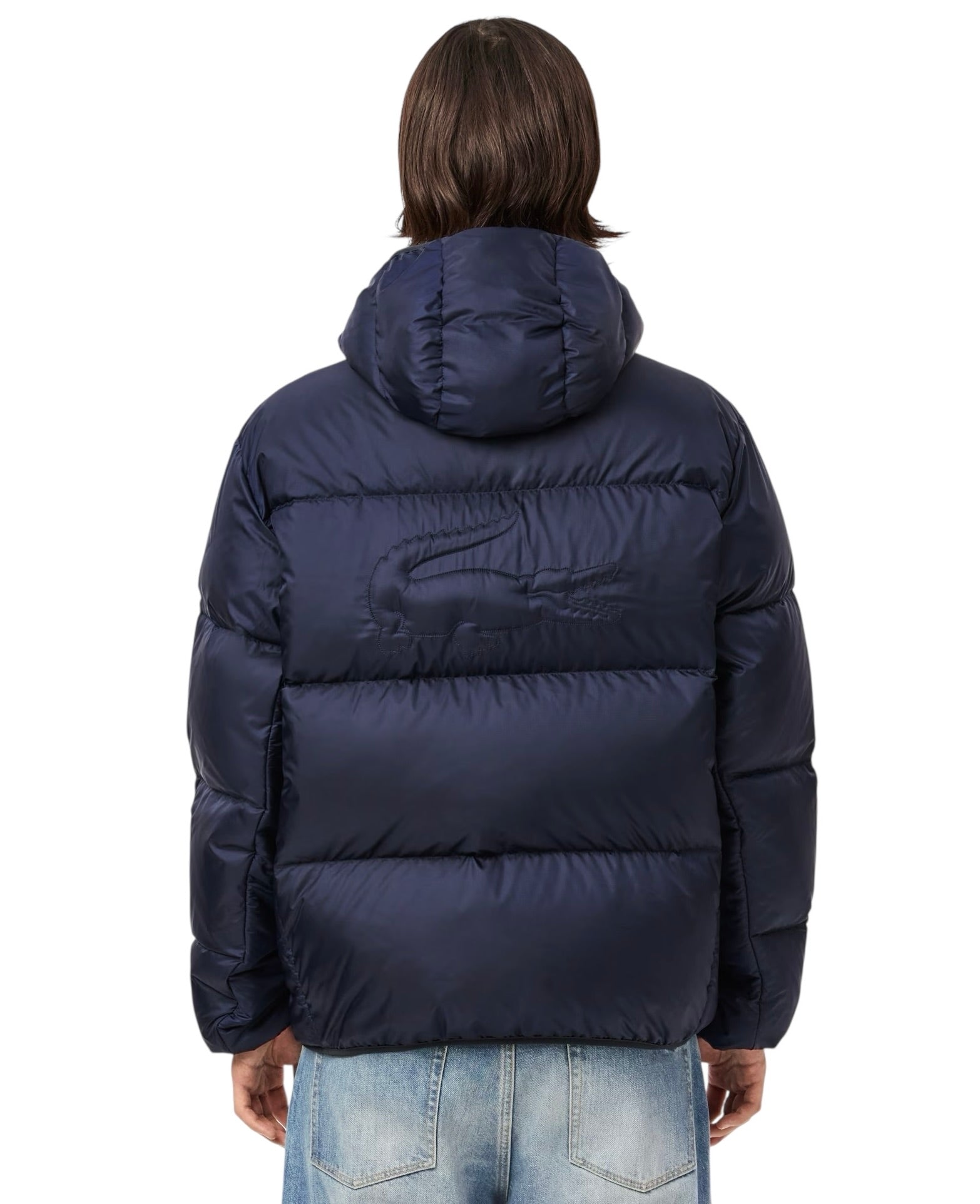 Lacoste Water-Repellent Down Fill Hooded Puffer Jacket