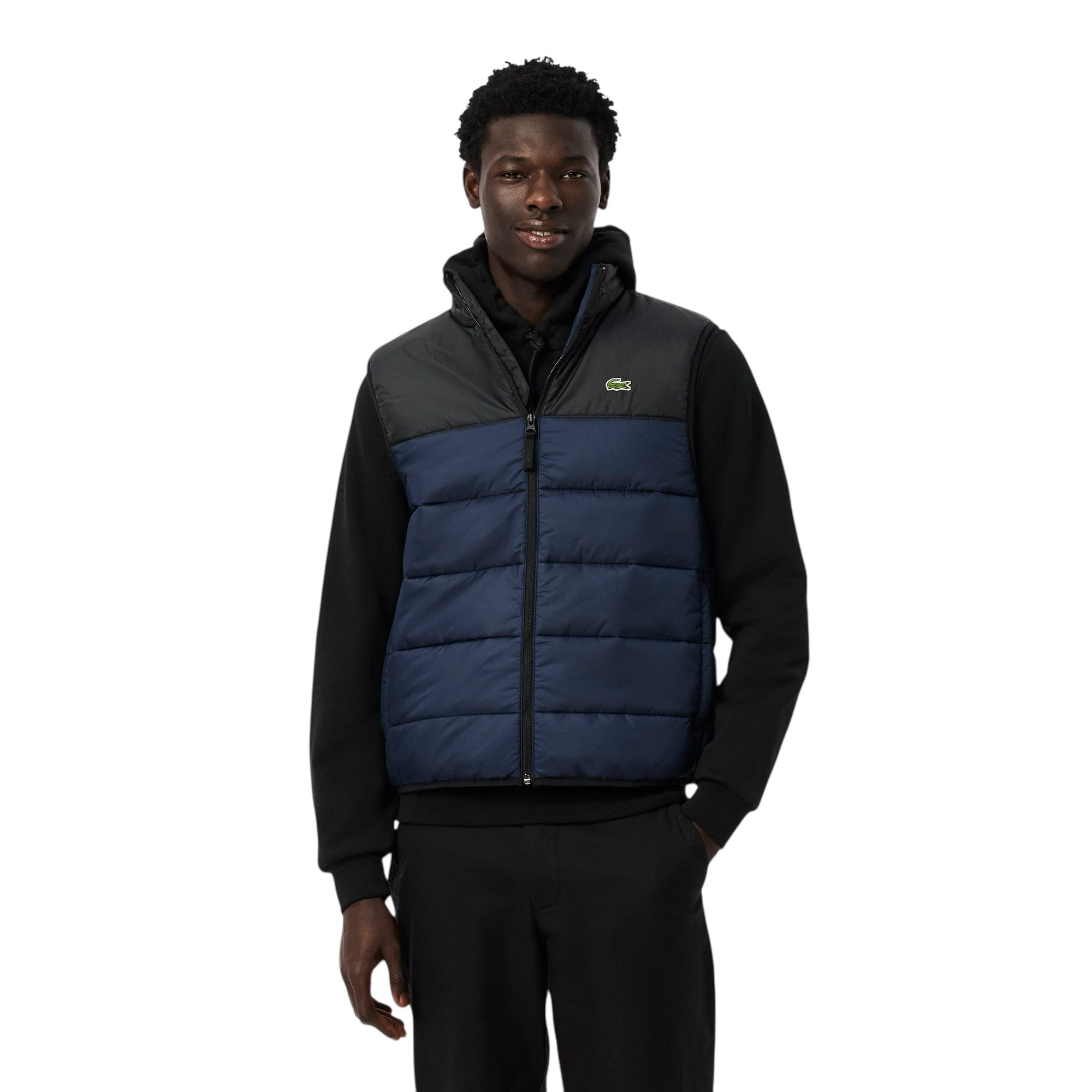 Lacoste Water-Repellent Hooded Puffer Gilet