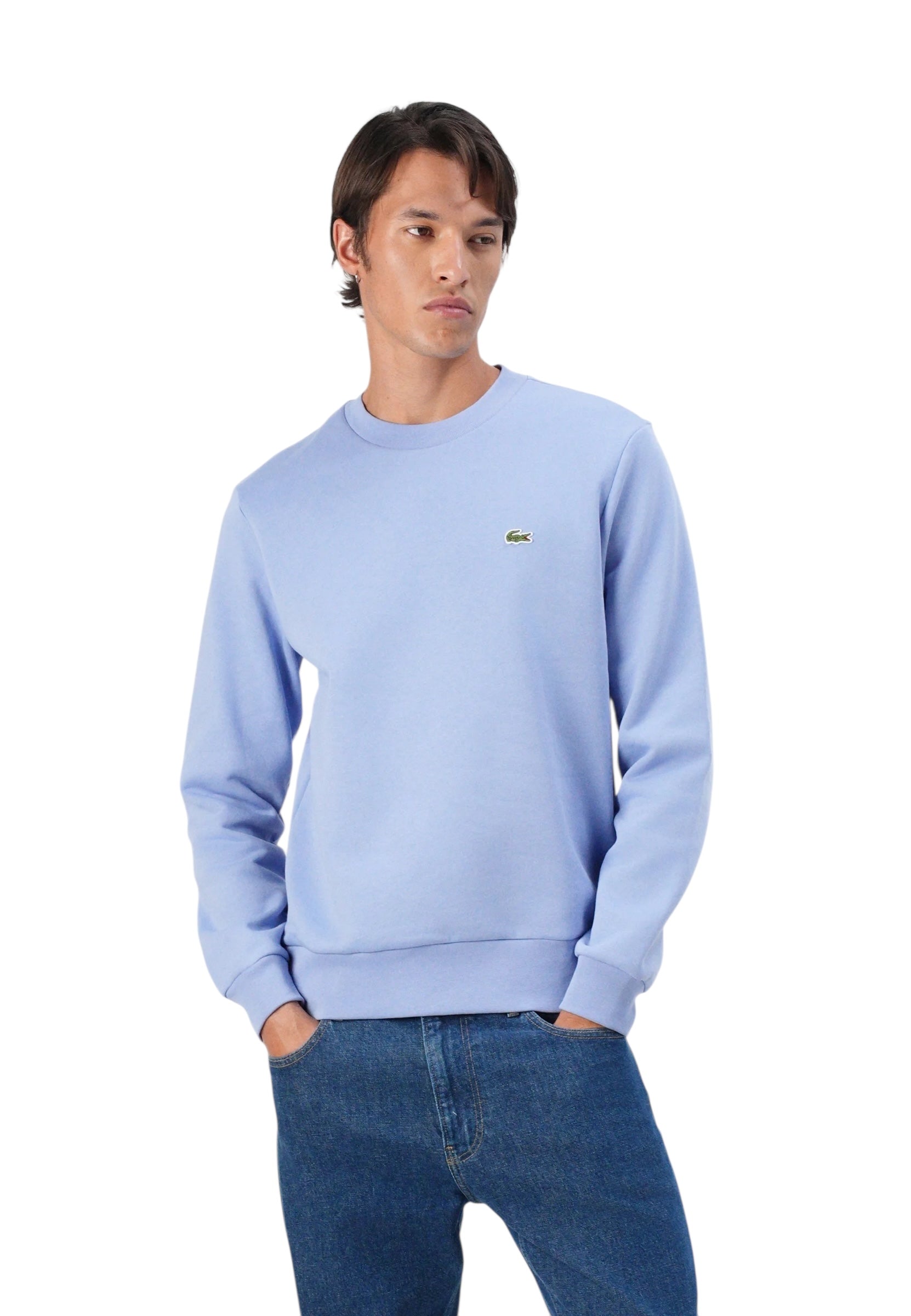 Lacoste Cotton Fleece Crew Neck Sweatshirt