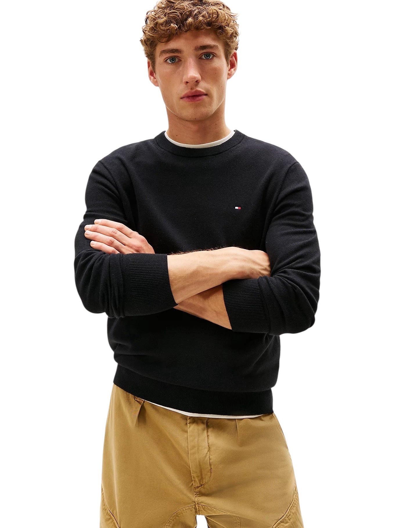 Tommy Hilfiger Crew Neck Jumper With Cashmere