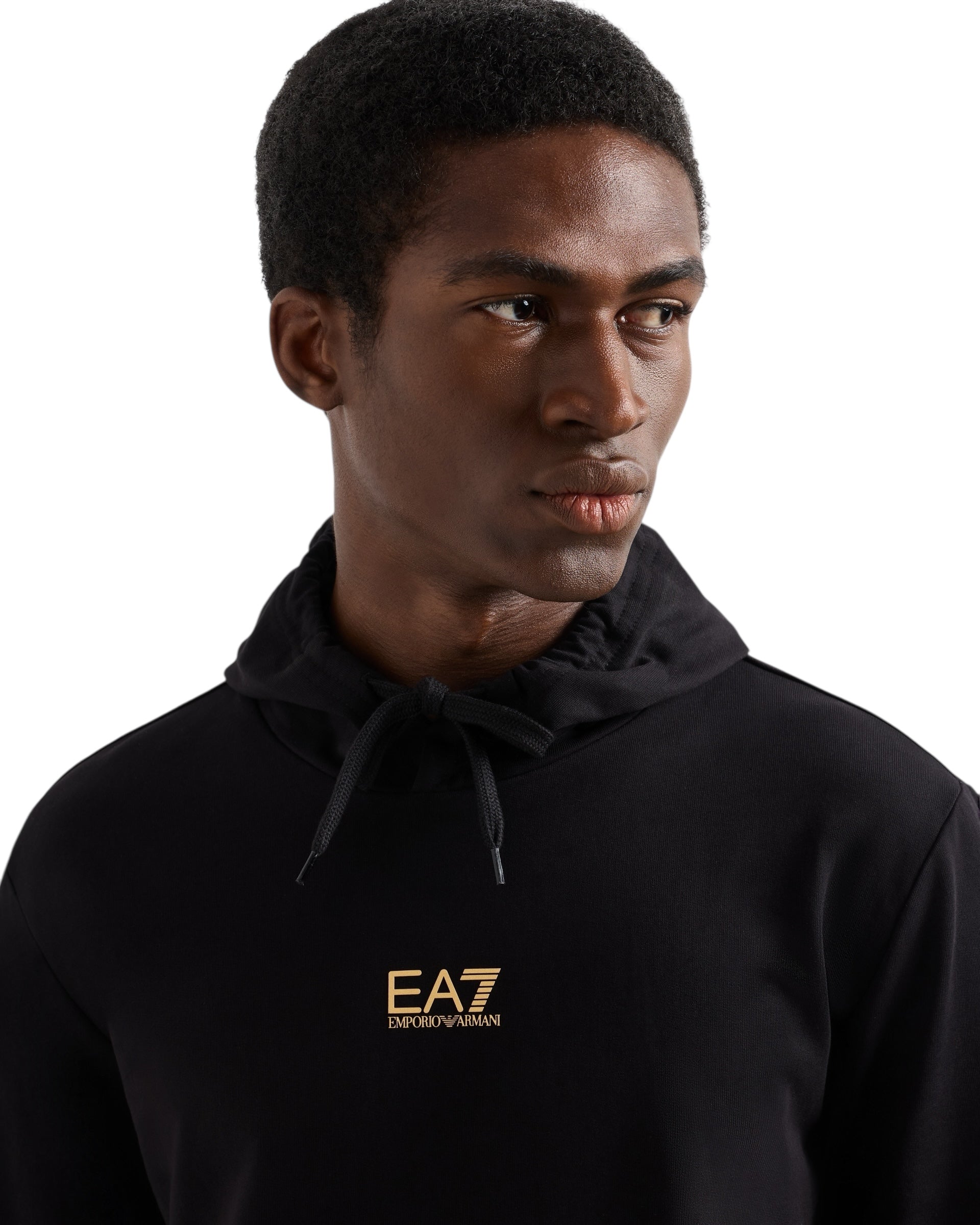 EA7 Emporio Armani Core Identity Cotton Hooded Sweatshirt