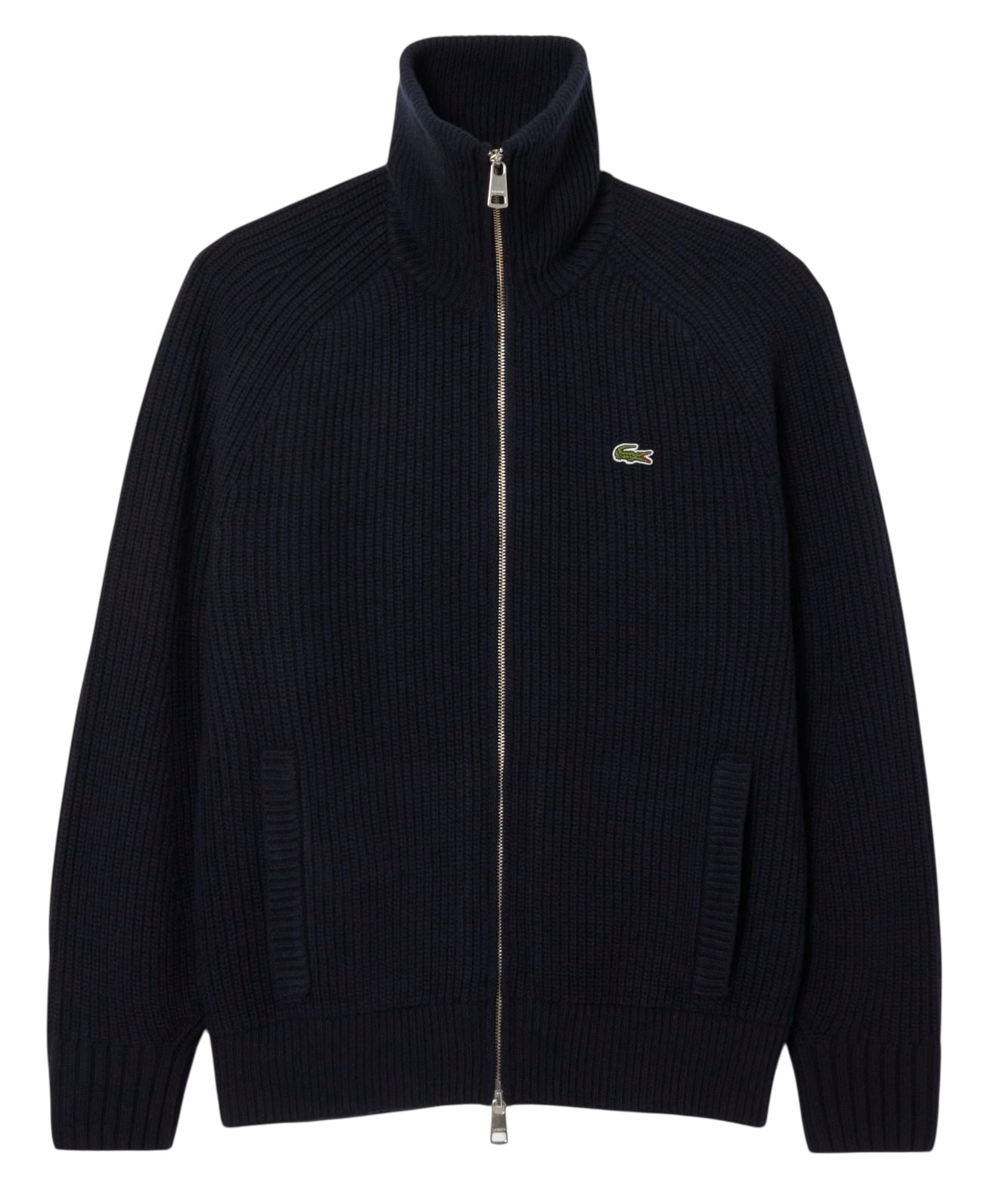 Lacoste Pure Wool High Neck Zipped Sweater