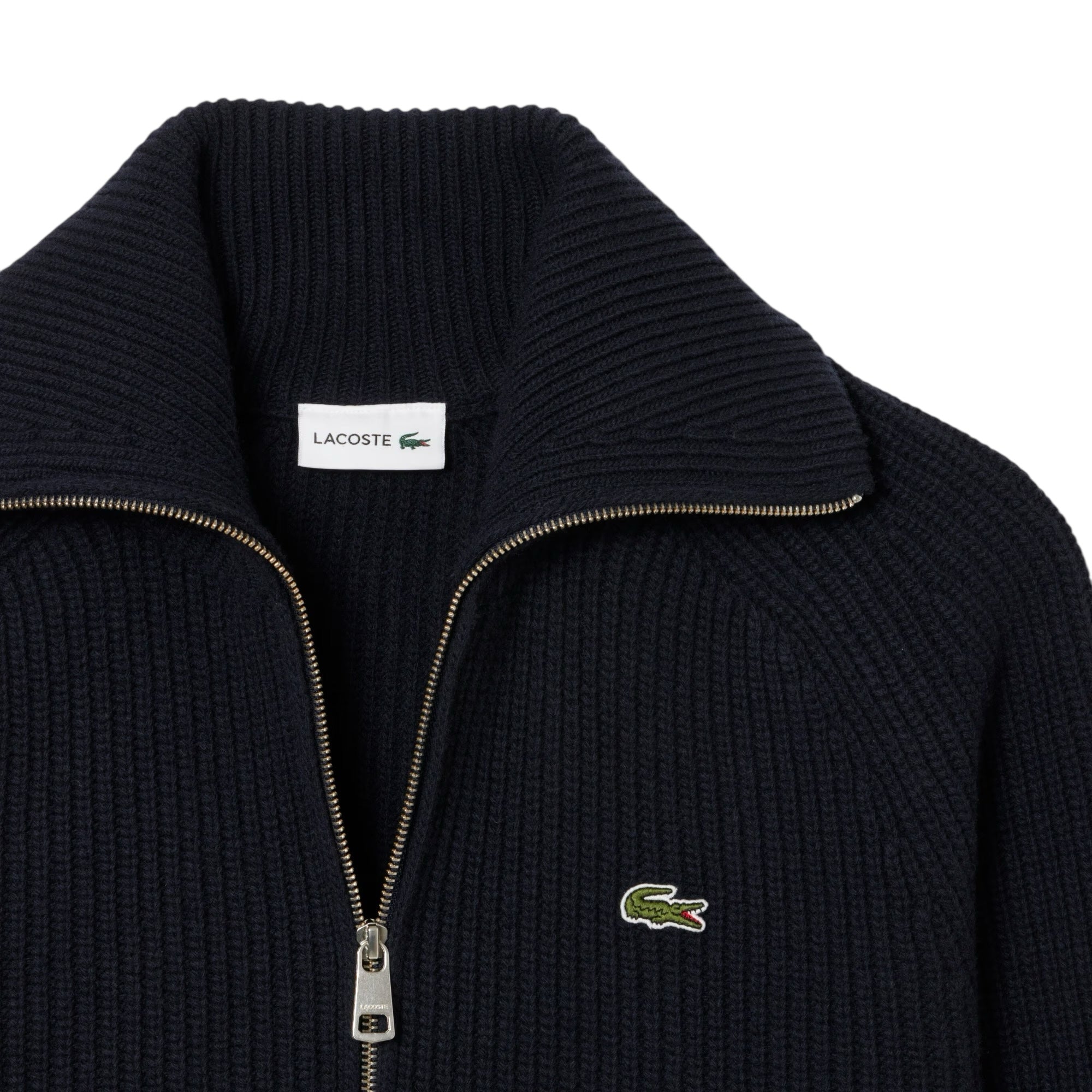 Lacoste Pure Wool High Neck Zipped Sweater