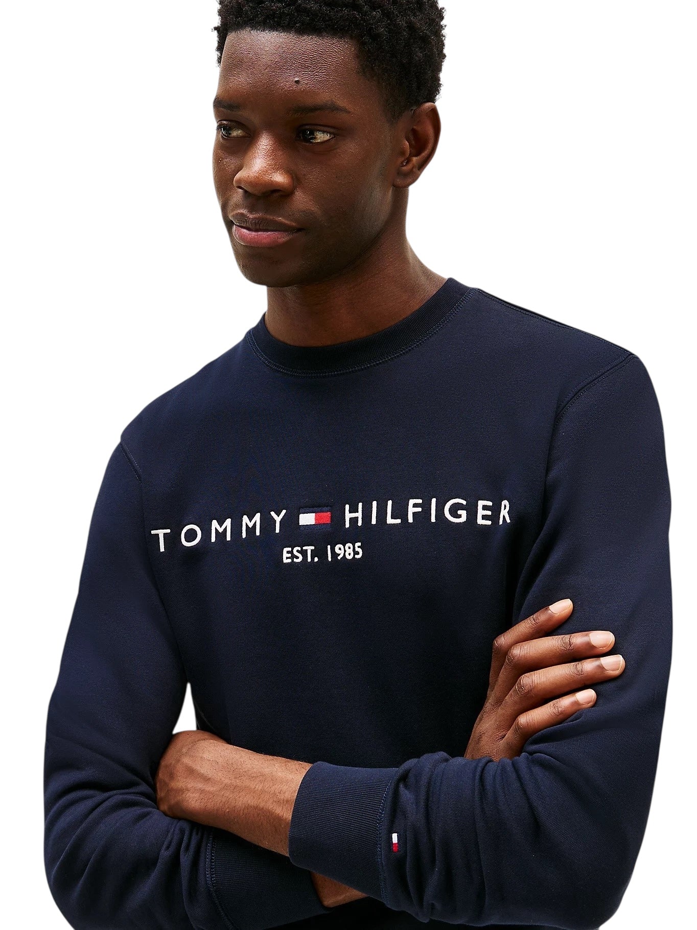 Tommy Hilfiger Logo Embroidery Flex Fleece Sweatshirt