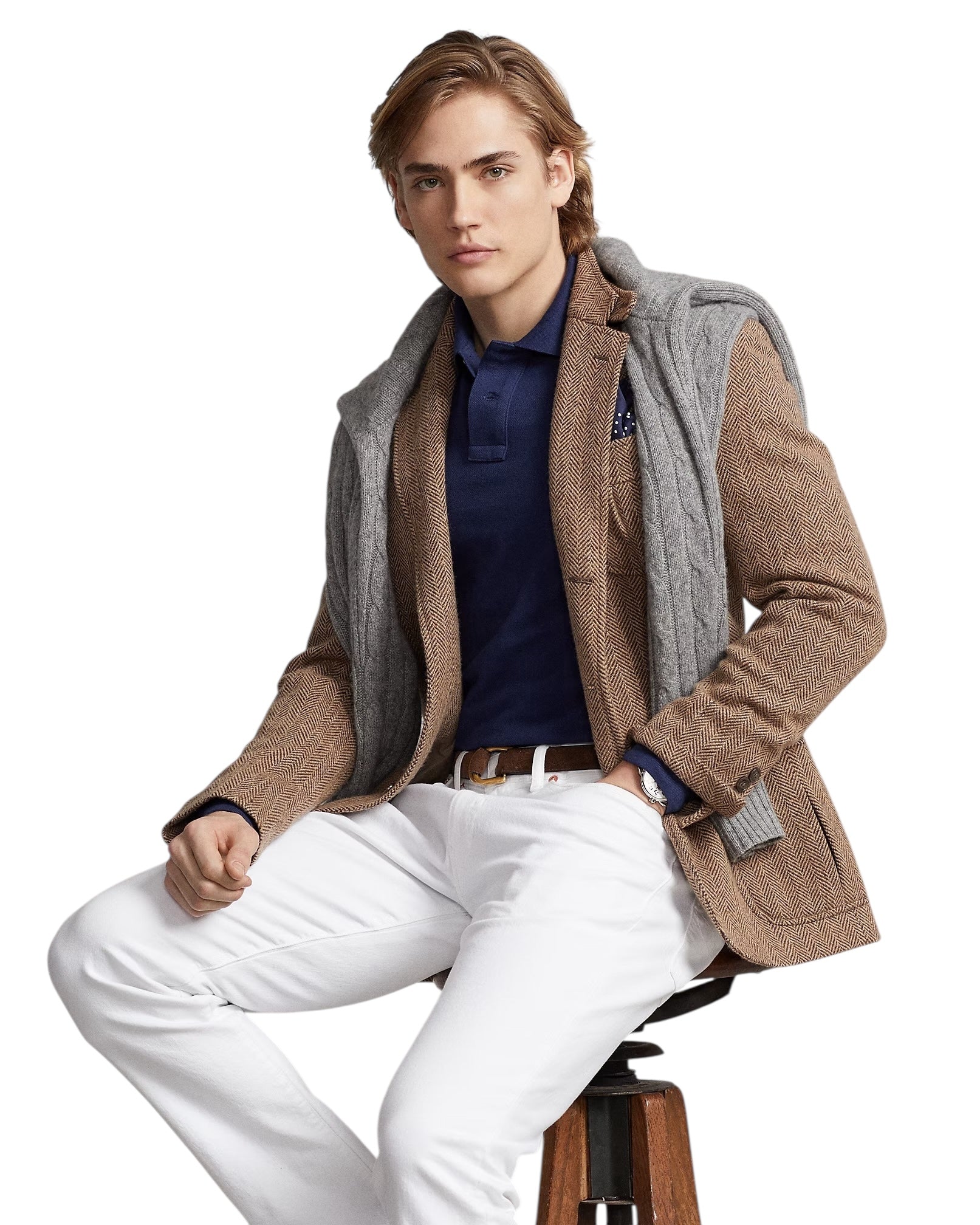 Polo Ralph Lauren Slim Fit Long Sleeve Mesh Polo Shirt