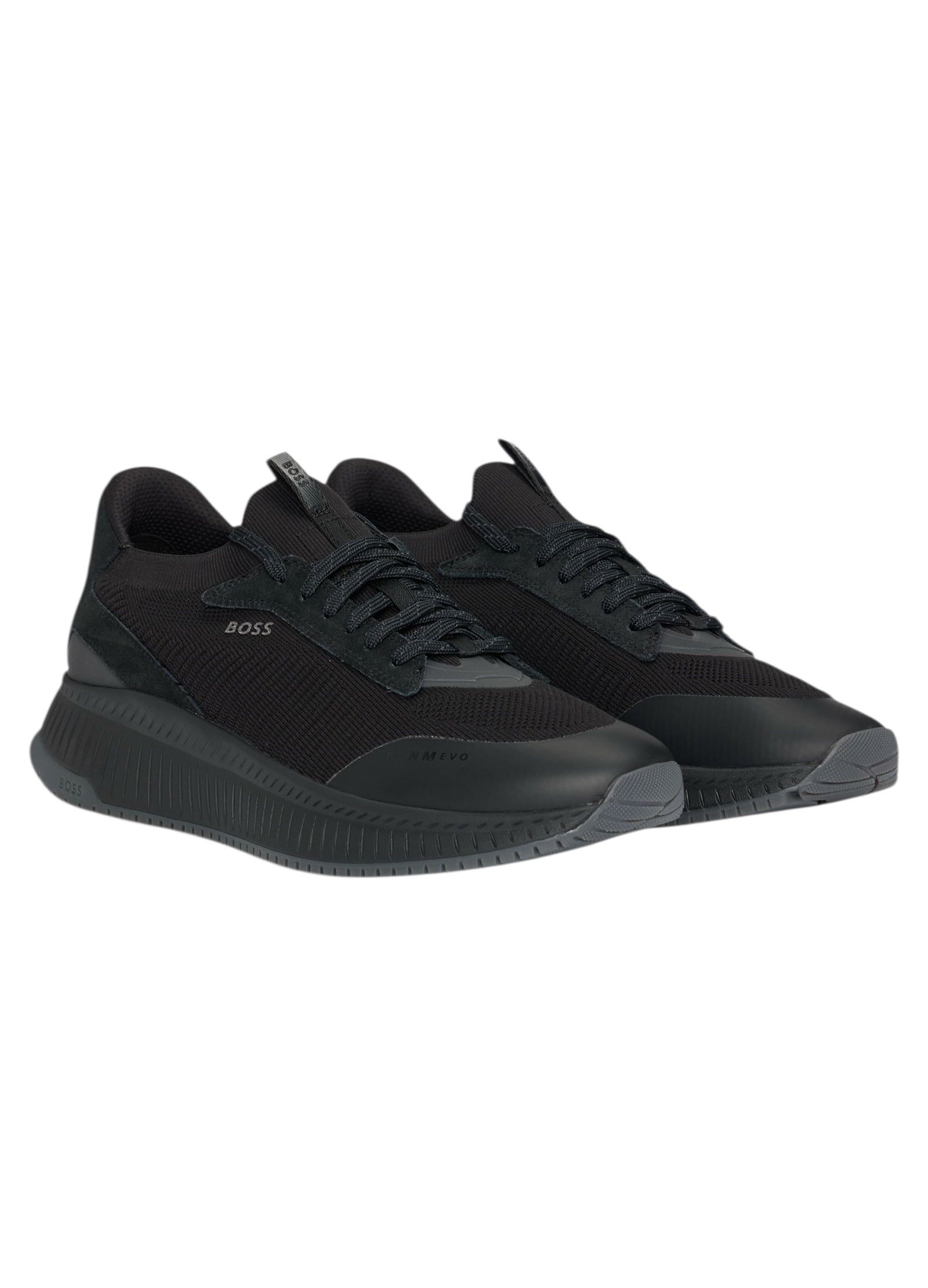 Boss TTNM Evo Trainers With Knitted Uppers And Suede Trims