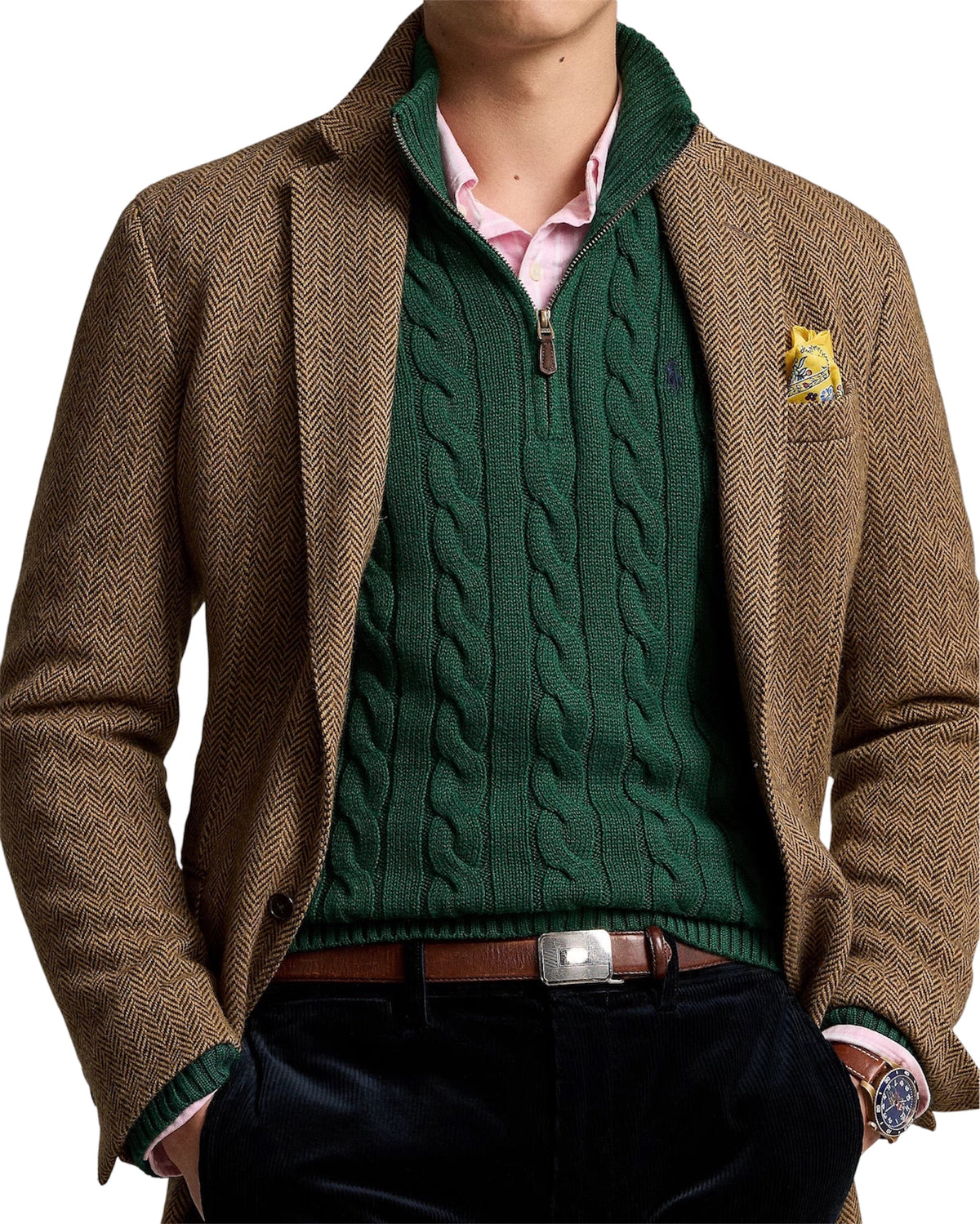 Polo Ralph Lauren Cable Knit Cotton Quarter-Zip Jumper
