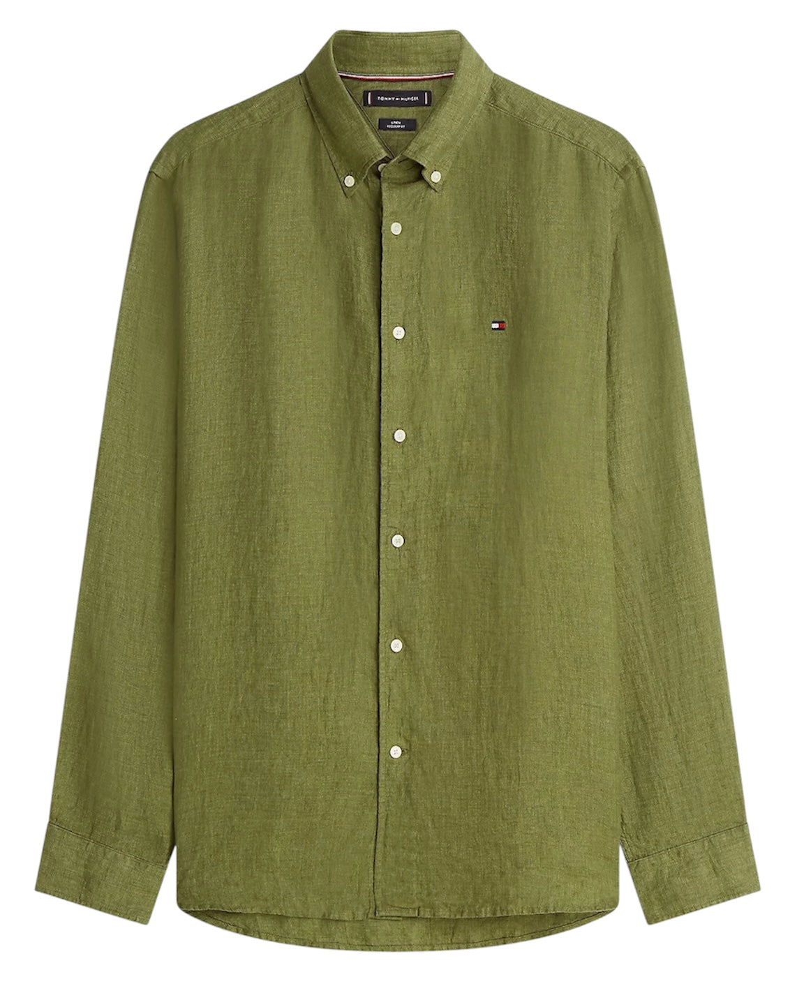 Tommy Hilfiger Regular Fit Washed Pure Linen Shirt