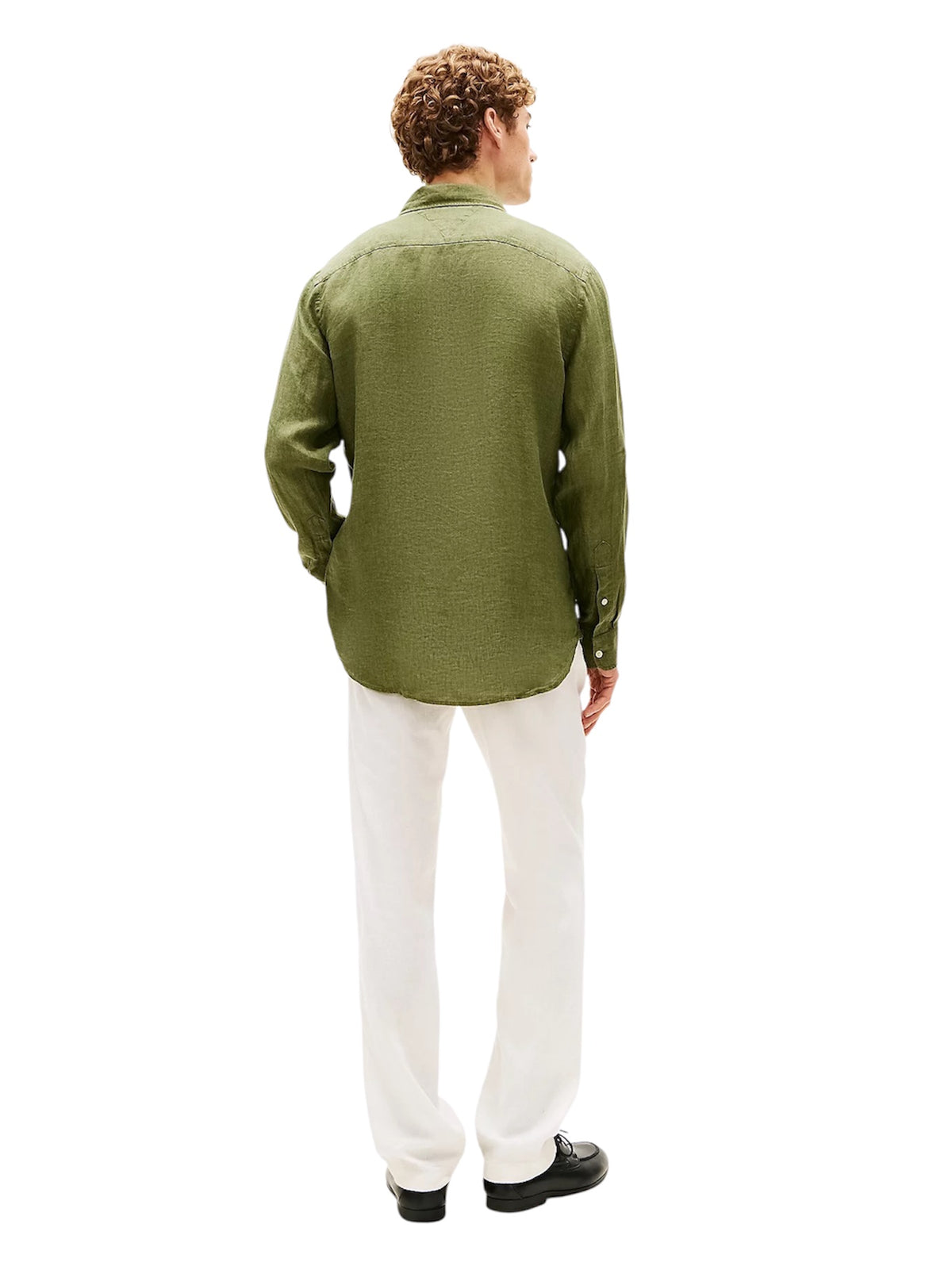 Tommy Hilfiger Regular Fit Washed Pure Linen Shirt