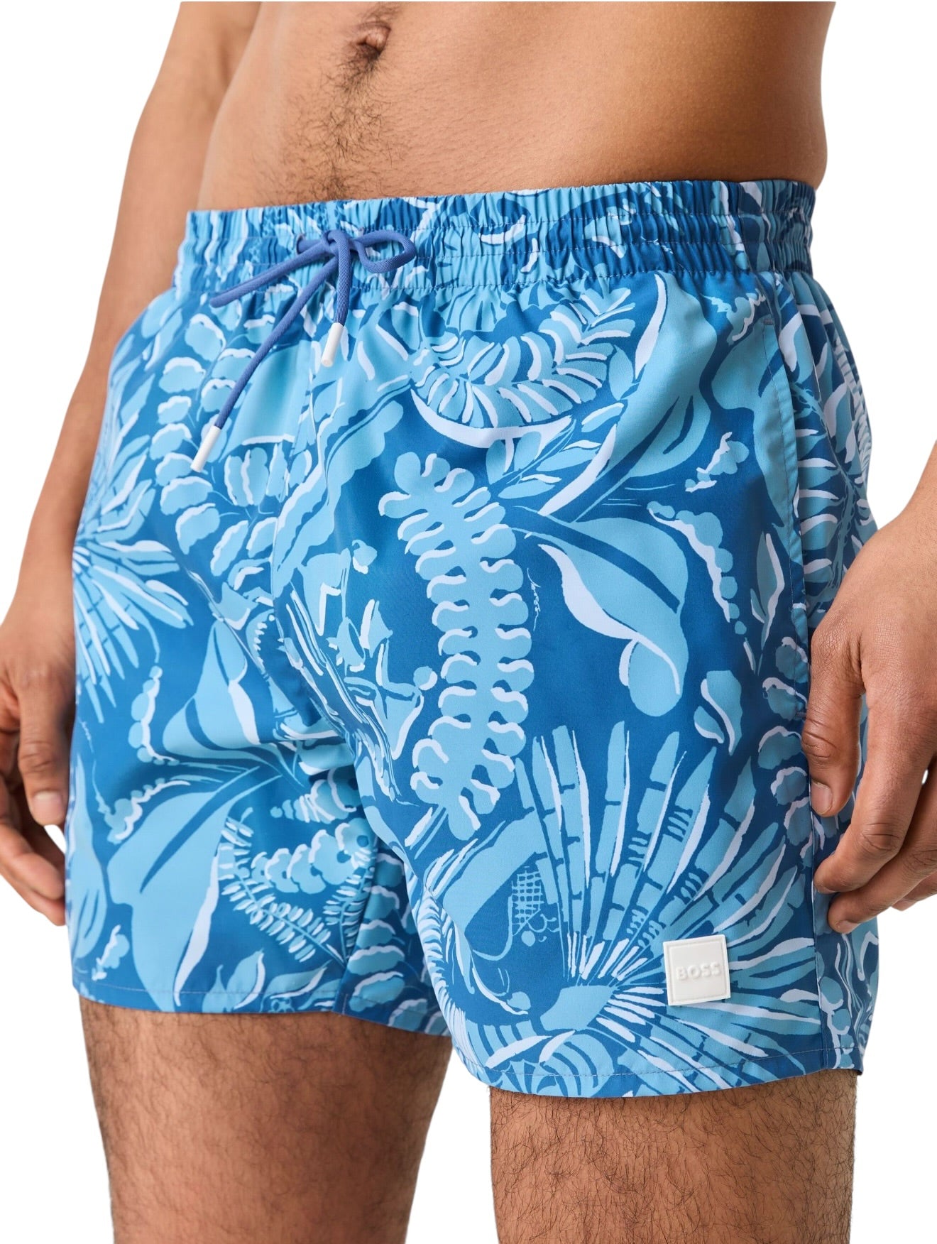 BOSS Piranha Tropical Print Swim Shorts