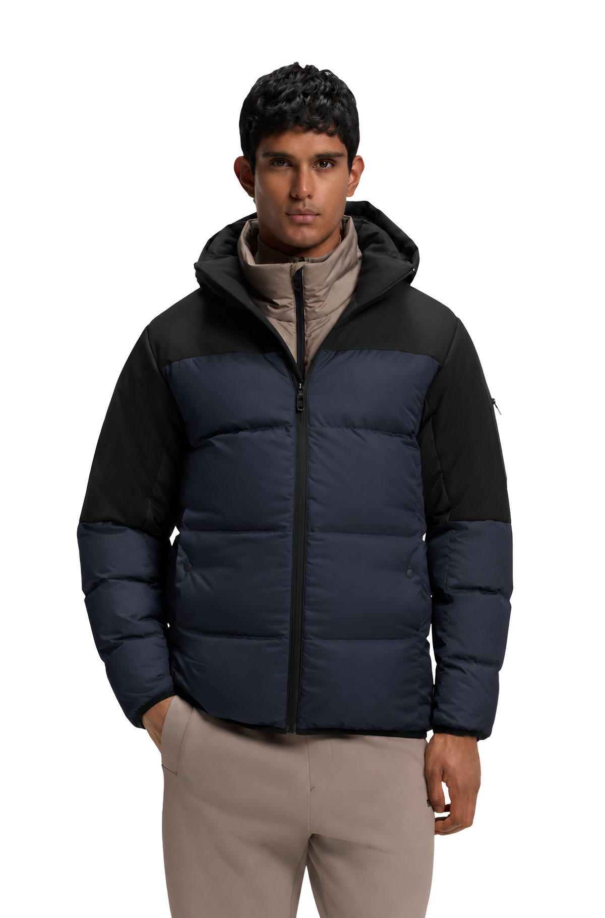 BOSS Block-X Water-Repellent Jacket With Down Filling And Detachable Hood