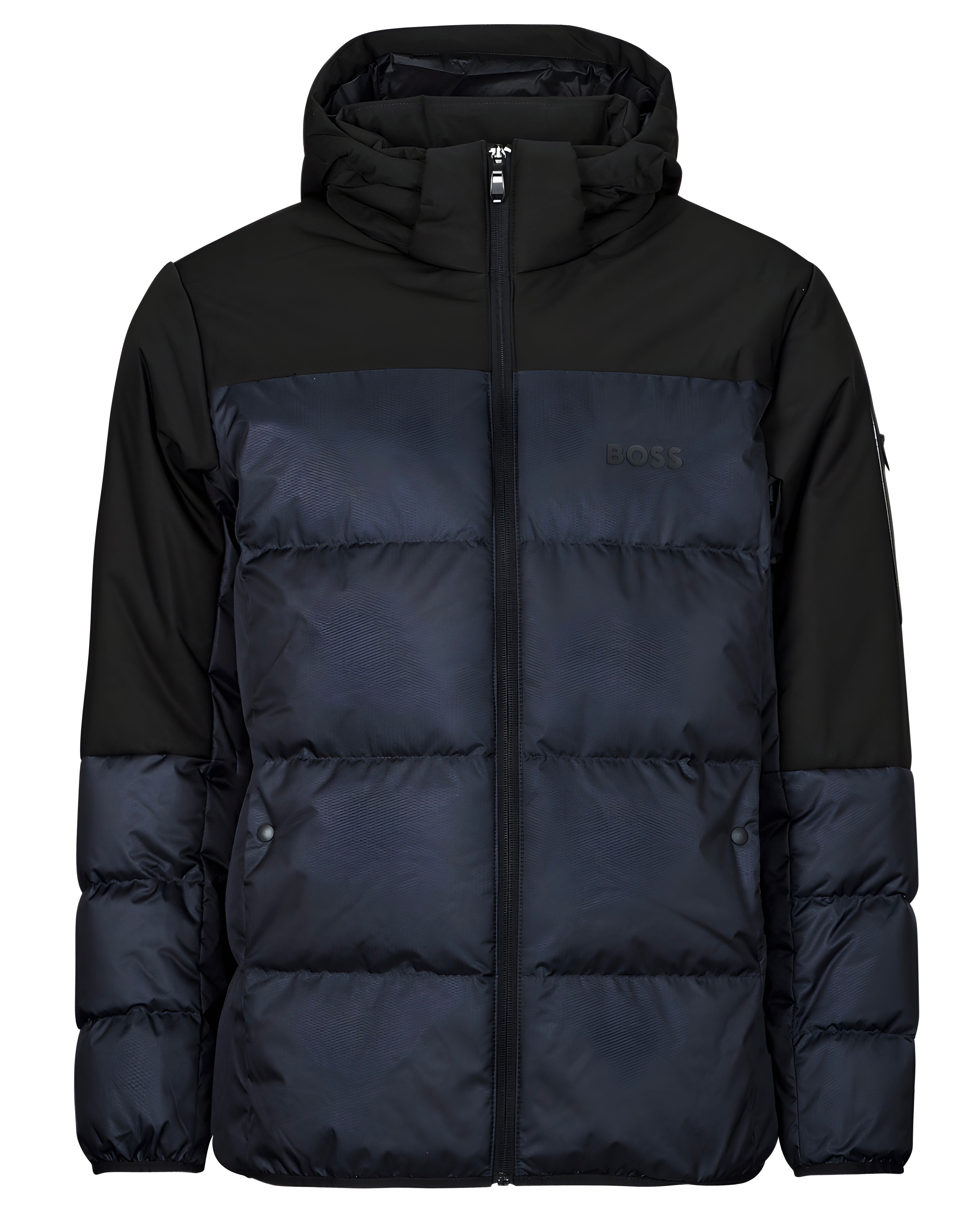 BOSS J_HAMAR 3 WATER-REPELLENT DOWN JACKET WITH DETACHABLE HOOD